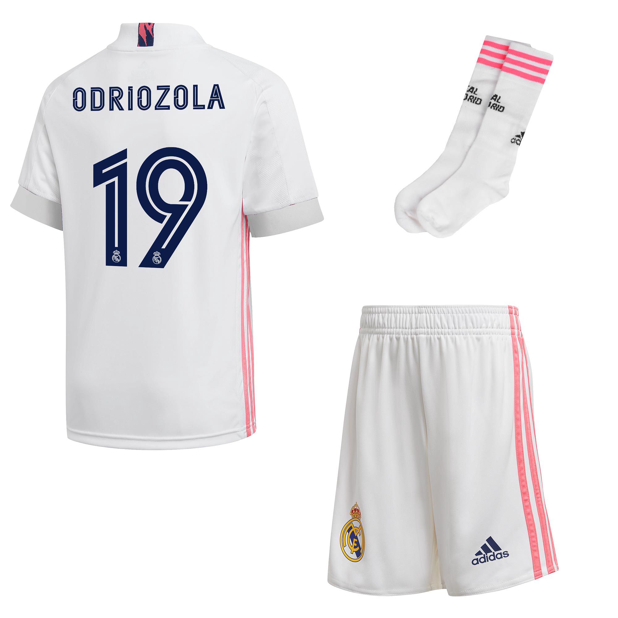 Conjunto 1ª Real Madrid 2020/2021 Junior Odriozola - Fútbol Factory