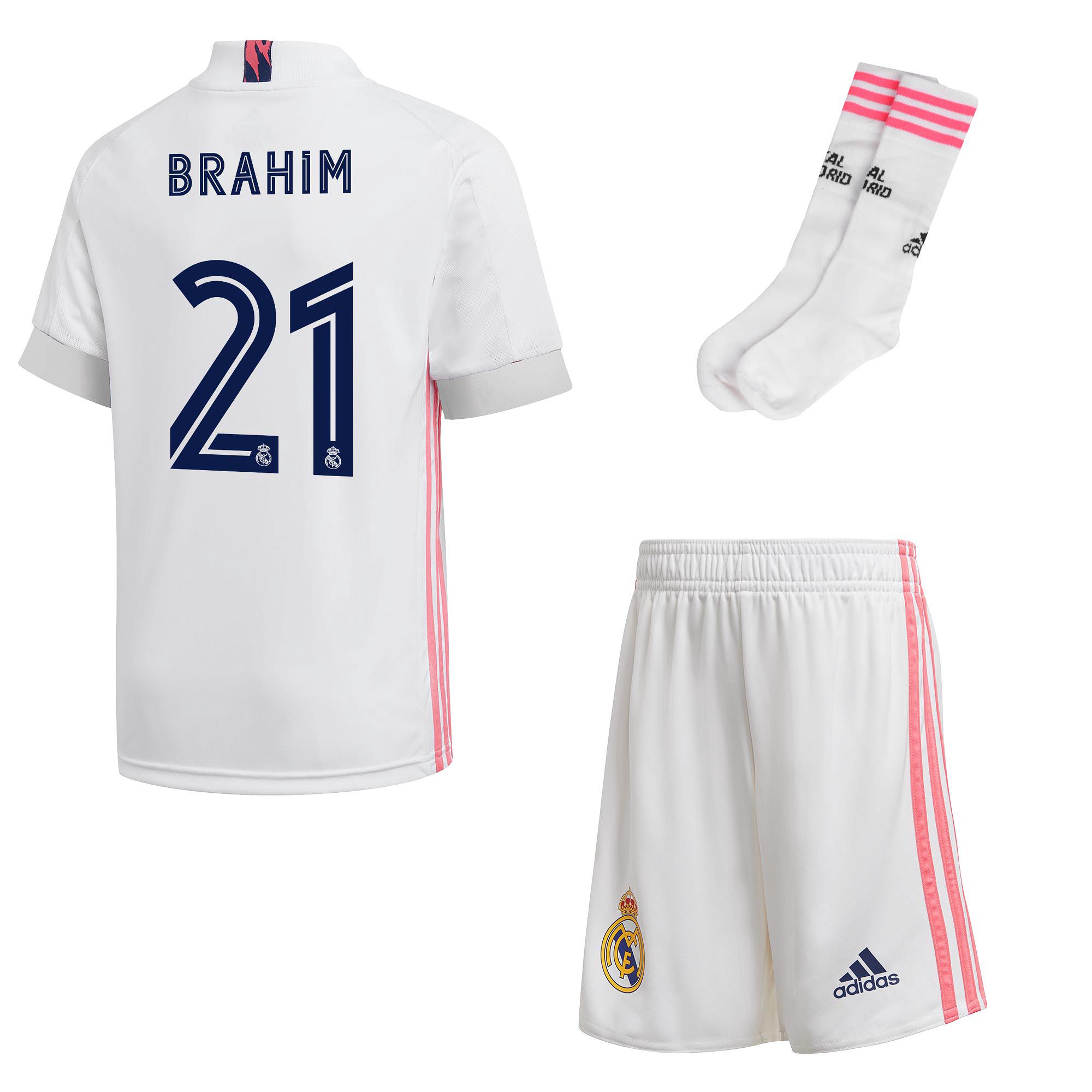 Conjunto 1ª Real Madrid 2020/2021 Junior Brahim - Fútbol Factory