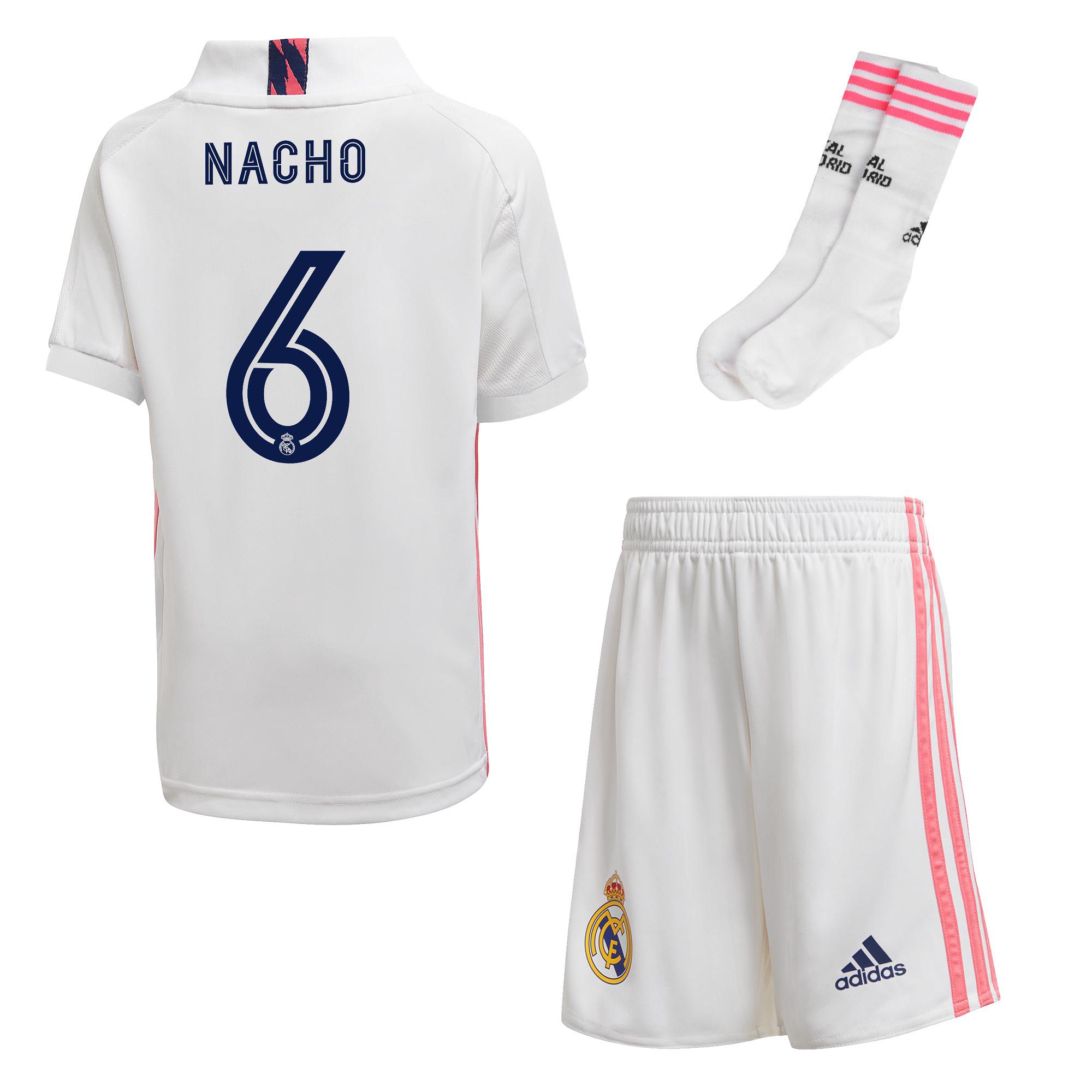 Conjunto 1ª Real Madrid 2020/2021 Infantil Nacho - Fútbol Factory