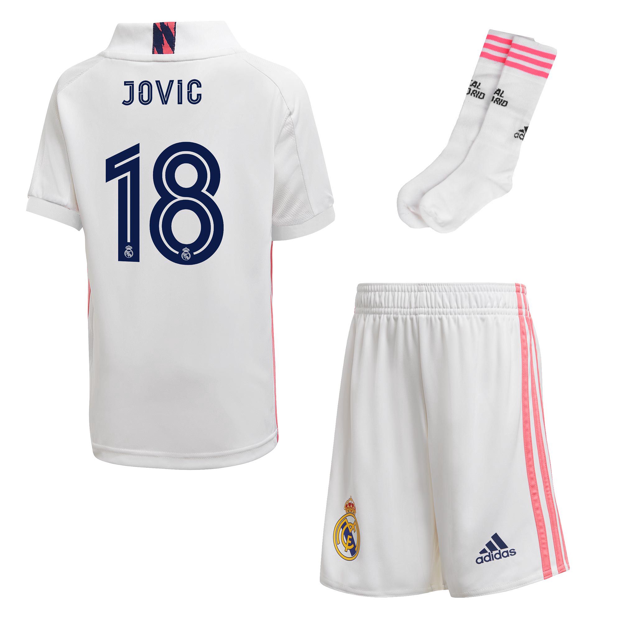 Conjunto 1ª Real Madrid 2020/2021 Infantil Jovic - Fútbol Factory