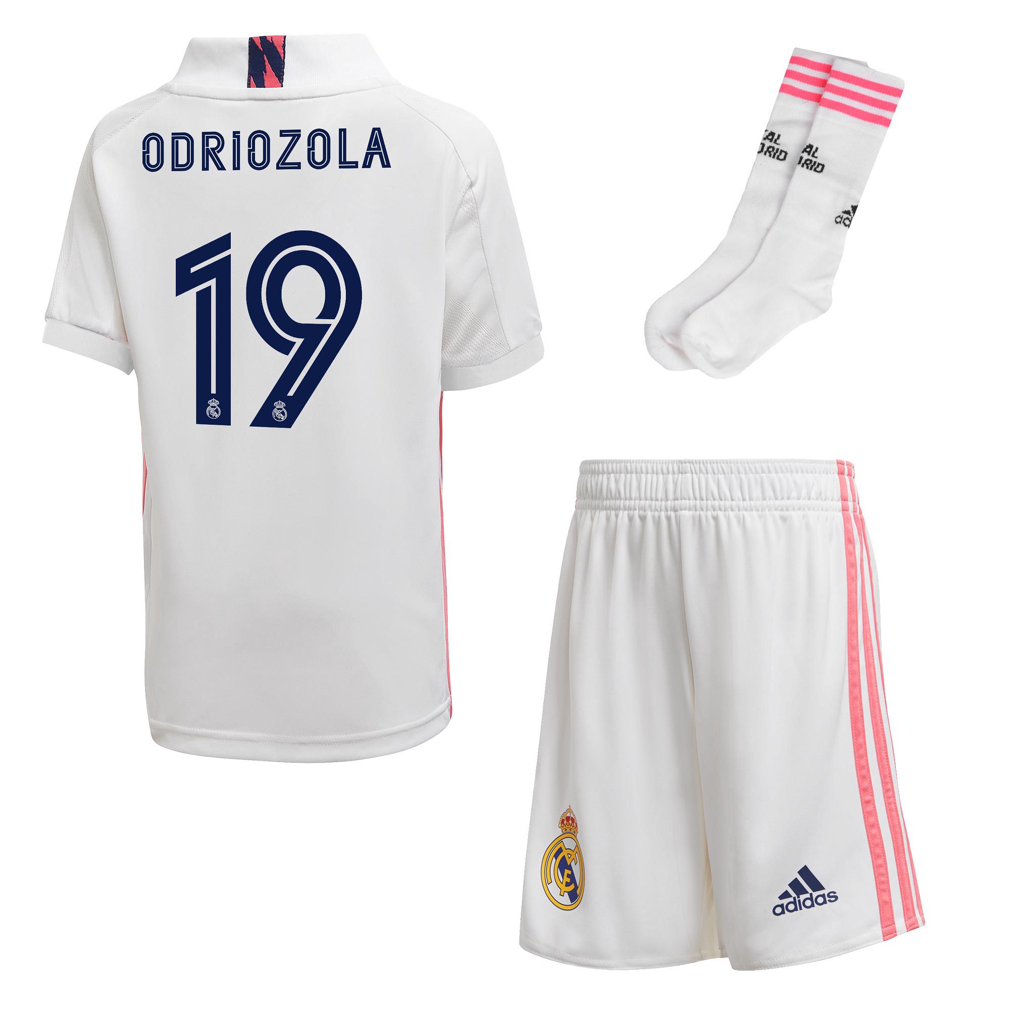 Conjunto 1ª Real Madrid 2020/2021 Infantil Odriozola - Fútbol Factory