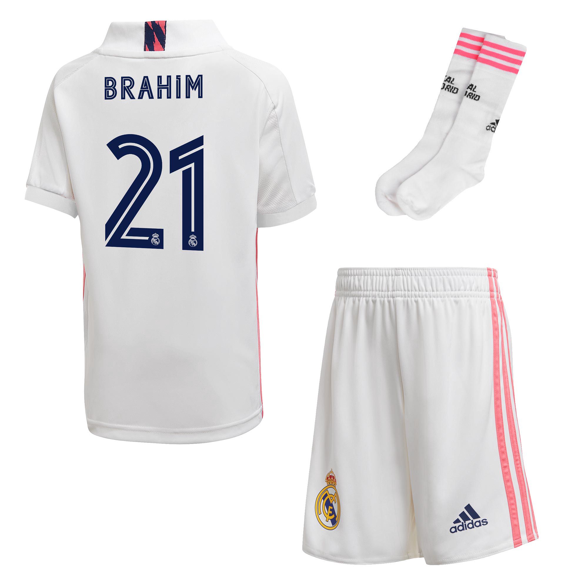 Conjunto 1ª Real Madrid 2020/2021 Infantil Brahim - Fútbol Factory