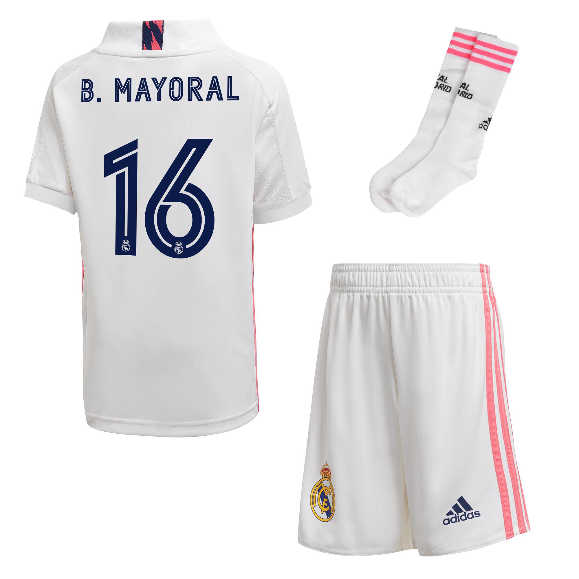 Conjunto 1ª Real Madrid 2020/2021 Infantil B. Mayoral - Fútbol Factory