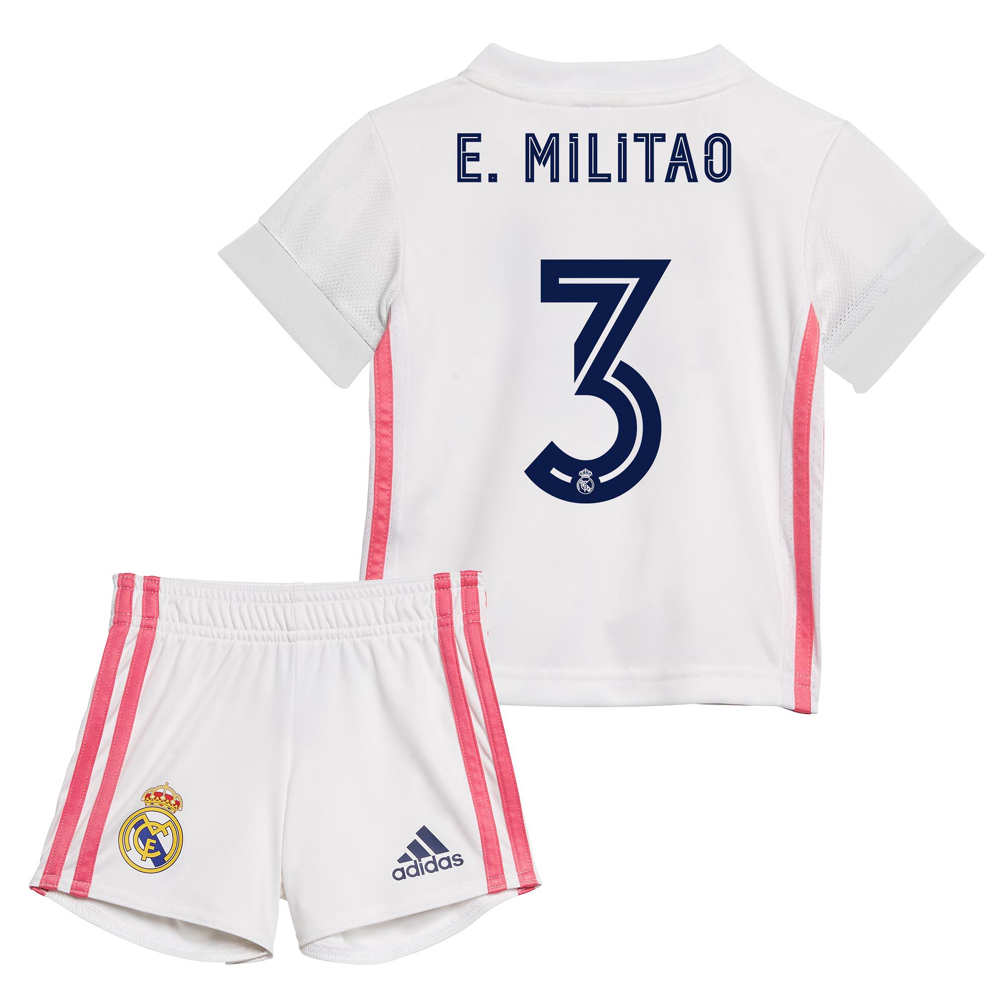 Conjunto 1ª Real Madrid 2020/2021 Bebé E. Militao - Fútbol Factory