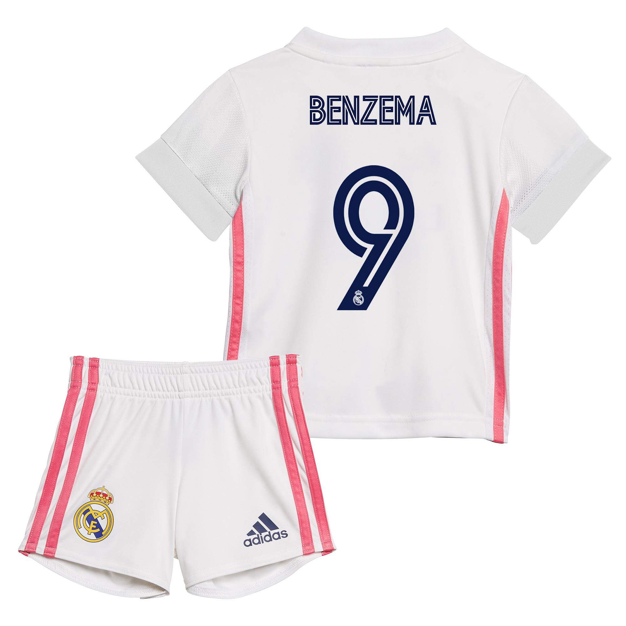 Conjunto 1ª Real Madrid 2020/2021 Bebé Benzema - Fútbol Factory
