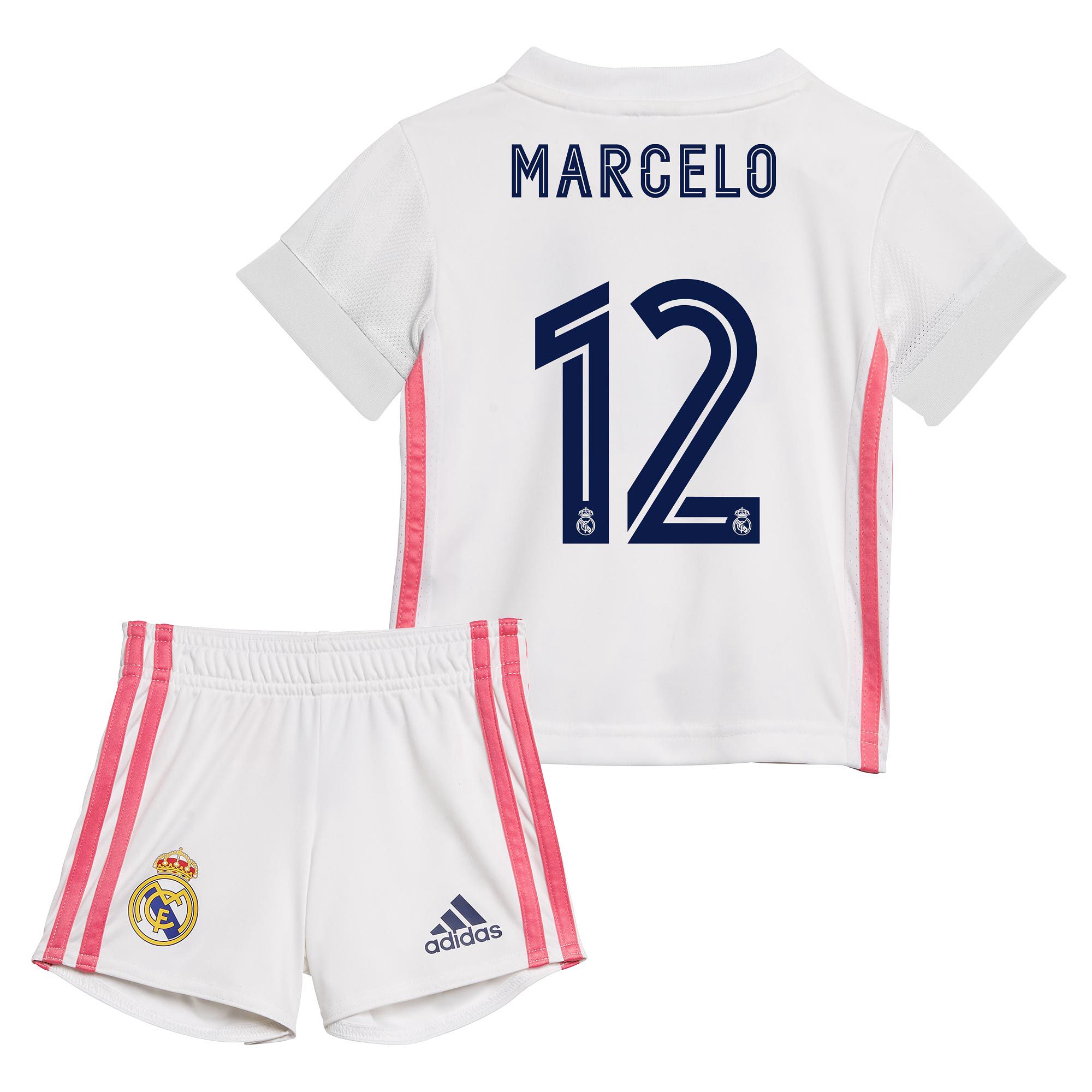 Conjunto 1ª Real Madrid 2020/2021 Bebé Marcelo - Fútbol Factory