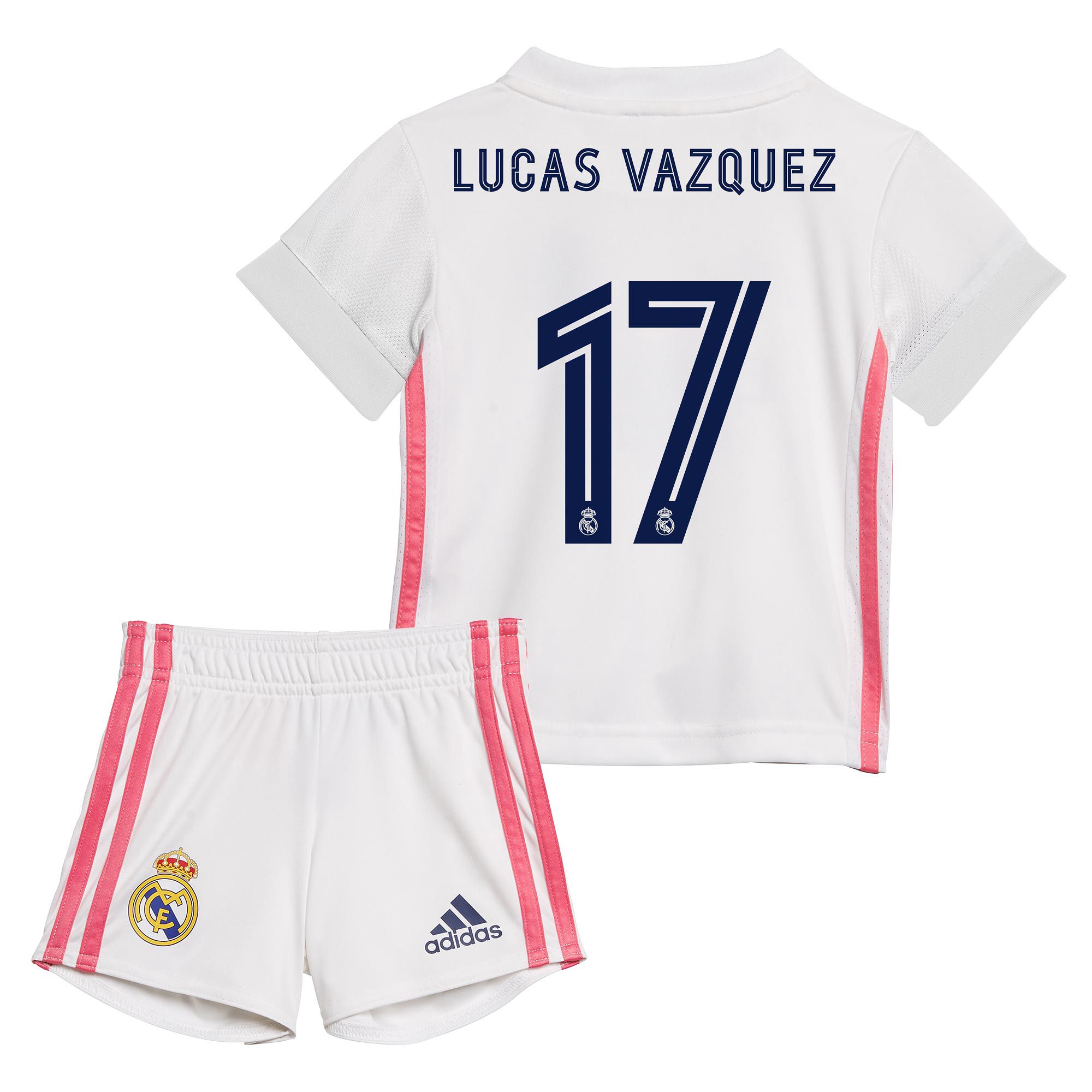 Conjunto 1ª Real Madrid 2020/2021 Bebé Lucas Vázquez - Fútbol Factory