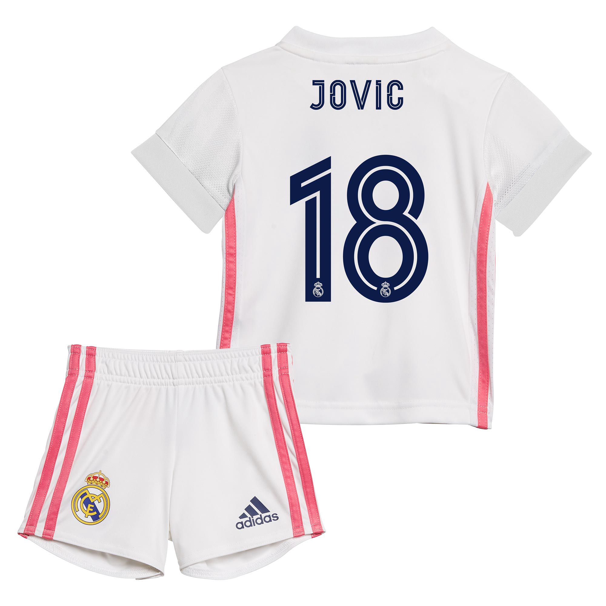 Conjunto 1ª Real Madrid 2020/2021 Bebé Jovic - Fútbol Factory