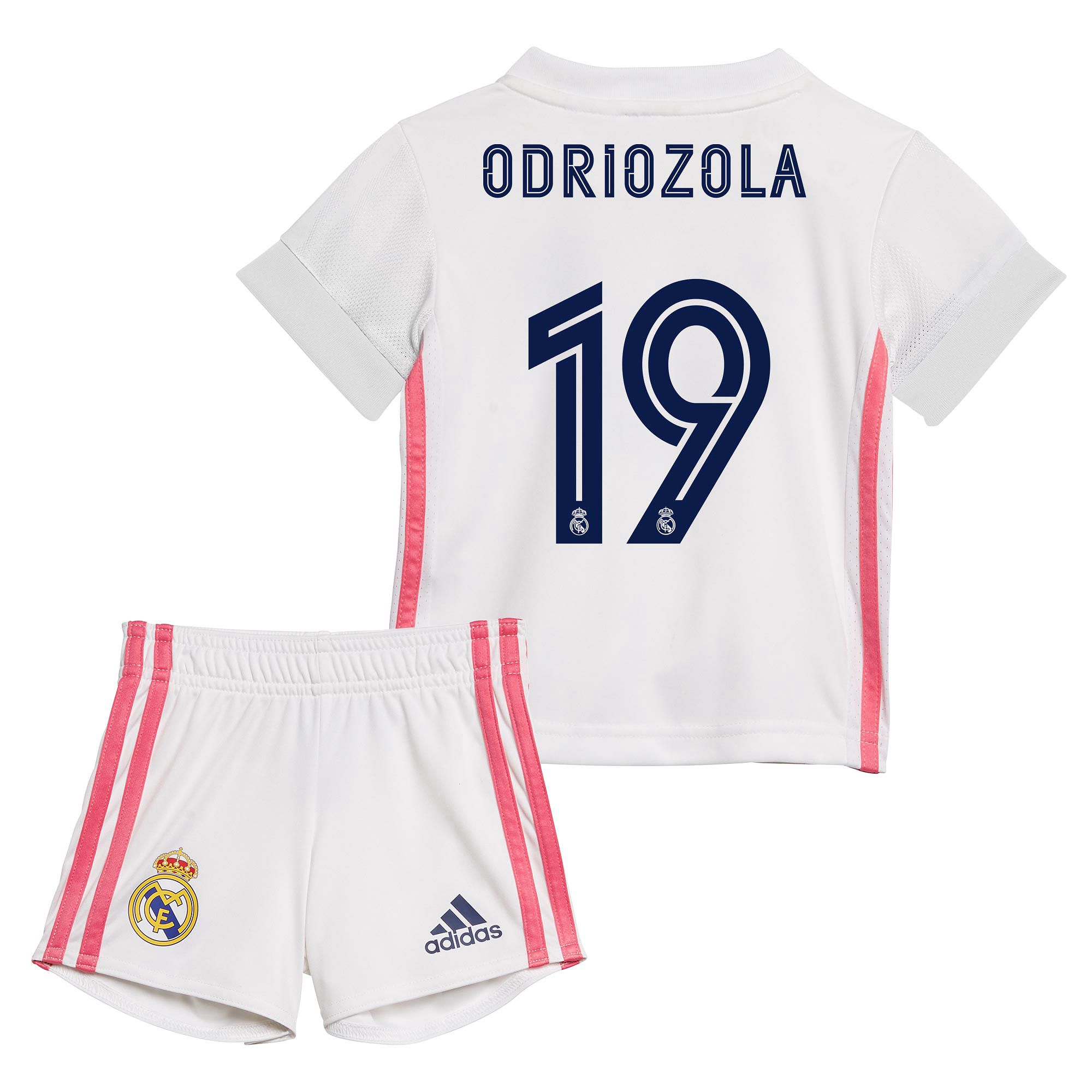 Conjunto 1ª Real Madrid 2020/2021 Bebé Odriozola - Fútbol Factory