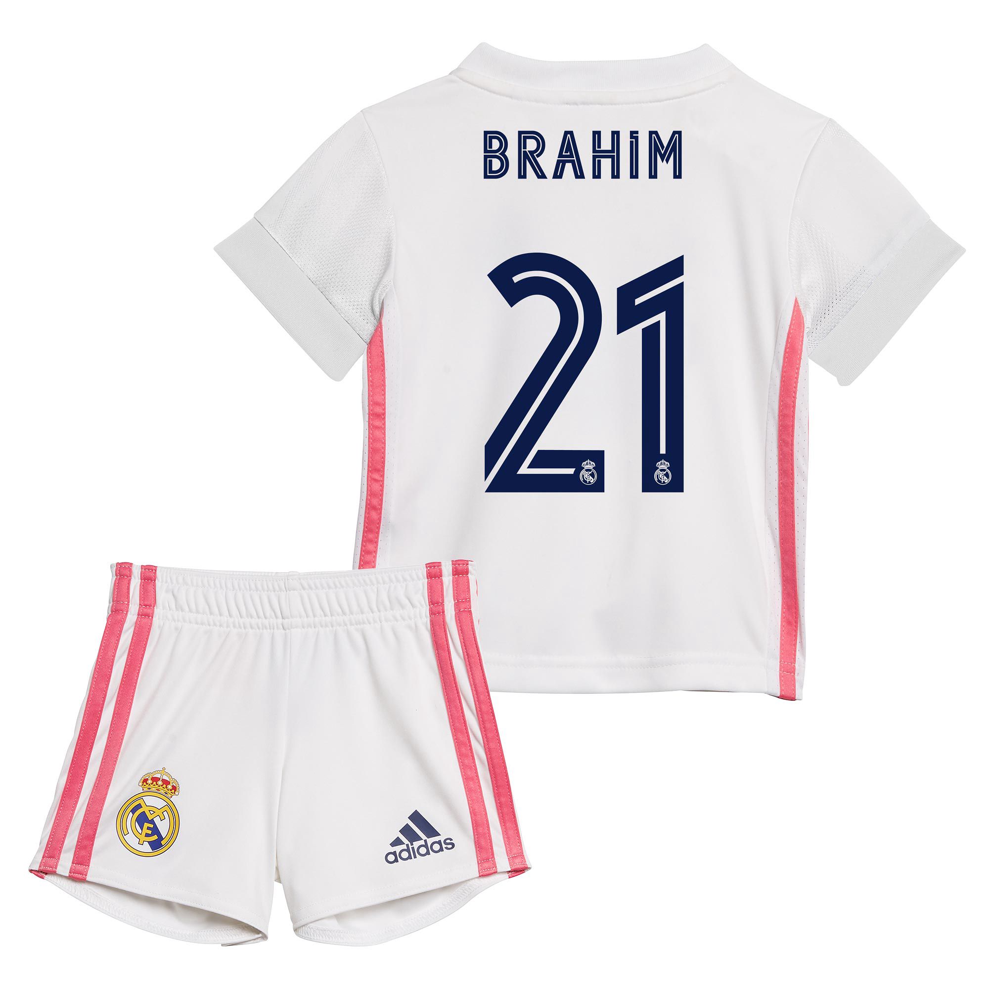 Conjunto 1ª Real Madrid 2020/2021 Bebé Brahim - Fútbol Factory