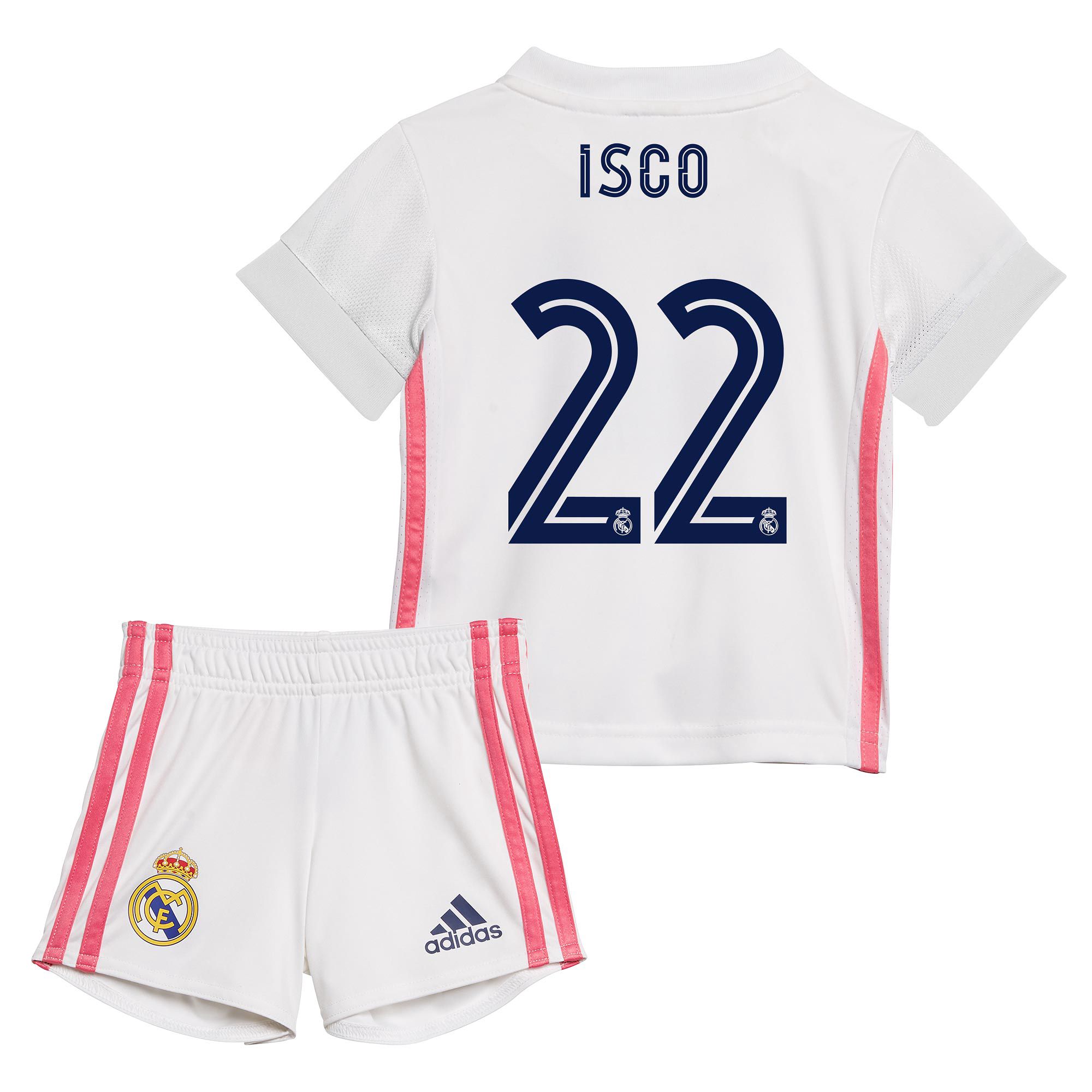 Conjunto 1ª Real Madrid 2020/2021 Bebé Isco - Fútbol Factory