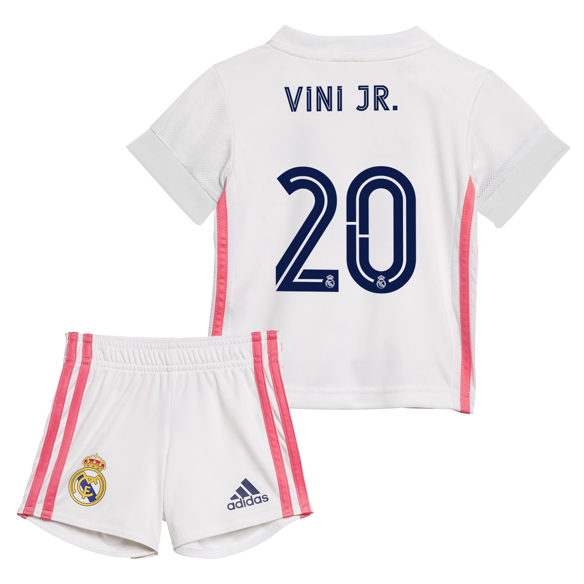 Conjunto 1ª Real Madrid 2020/2021 Bebé Vinicius Jr. - Fútbol Factory