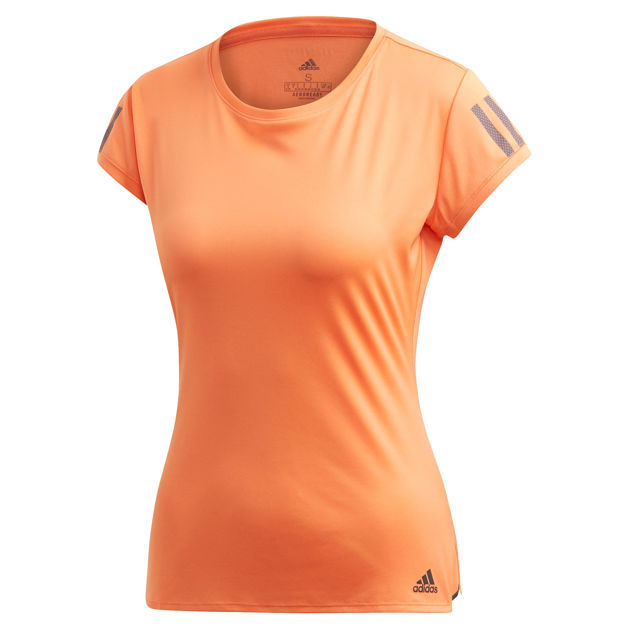 Camiseta de Training 3-Stripe Club Mujer Naranja - Fútbol Factory