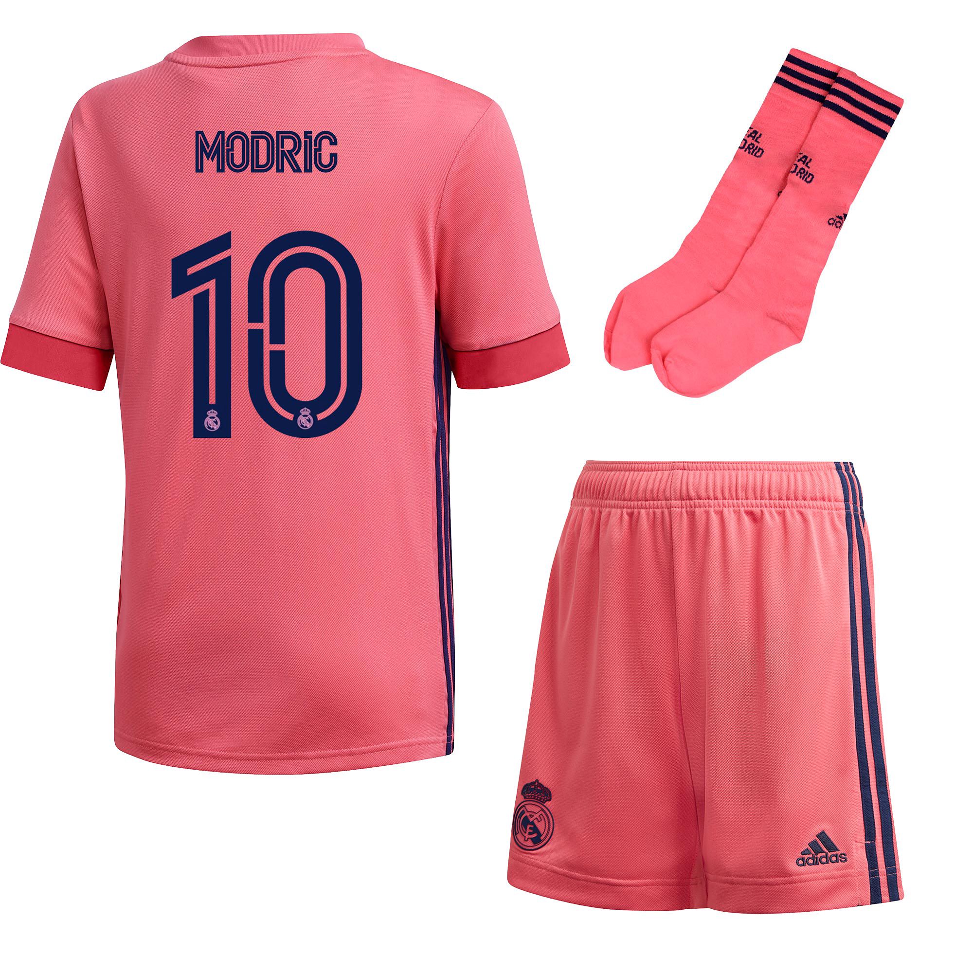 Conjunto 2ª Real Madrid 2020/2021 Junior Rosa Modric - Fútbol Factory