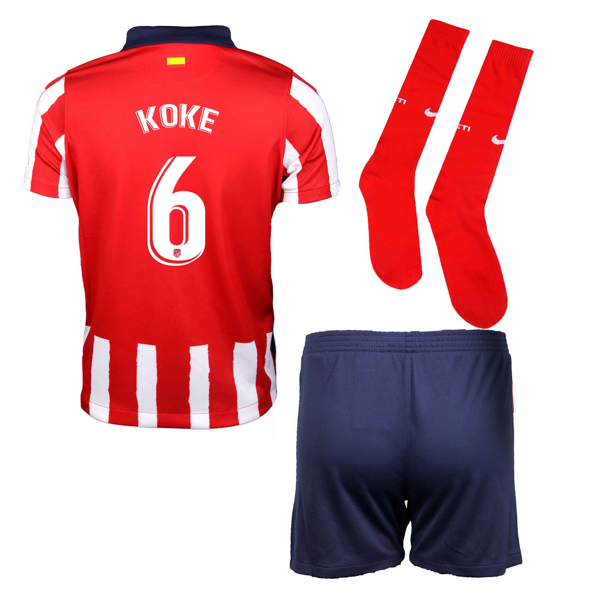 Conjunto 1ª Atlético de Madrid 2020/2021 Infantil Koke - Fútbol Factory