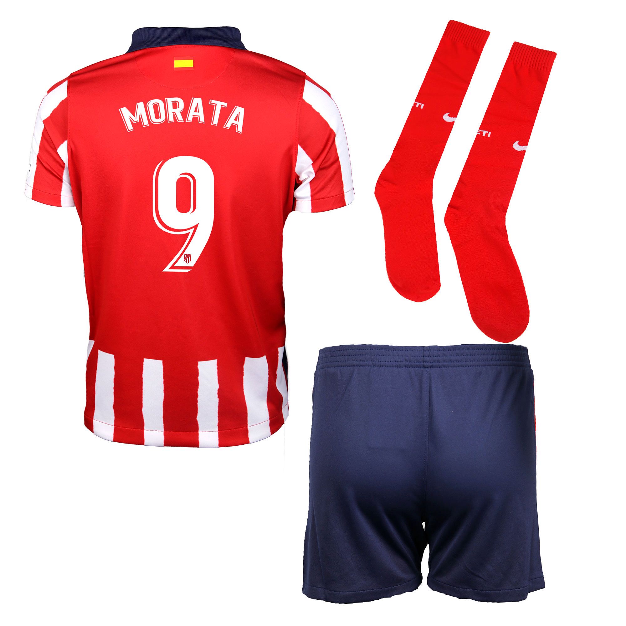 Conjunto 1ª Atlético de Madrid 2020/2021 Infantil Morata - Fútbol Factory