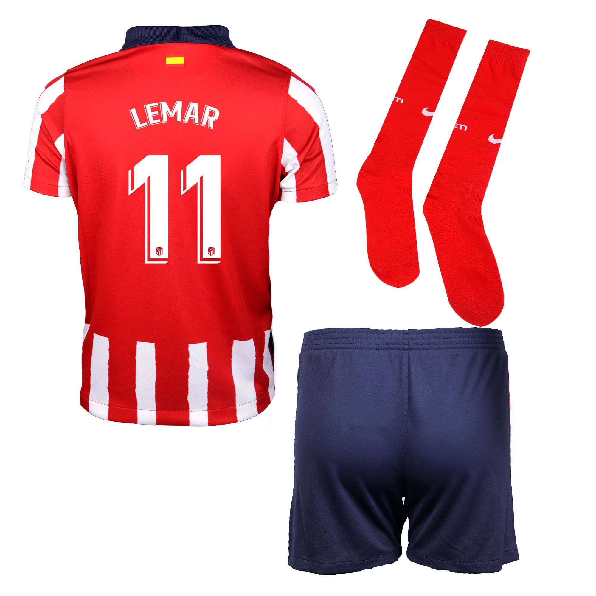 Conjunto 1ª Atlético de Madrid 2020/2021 Infantil Lemar - Fútbol Factory