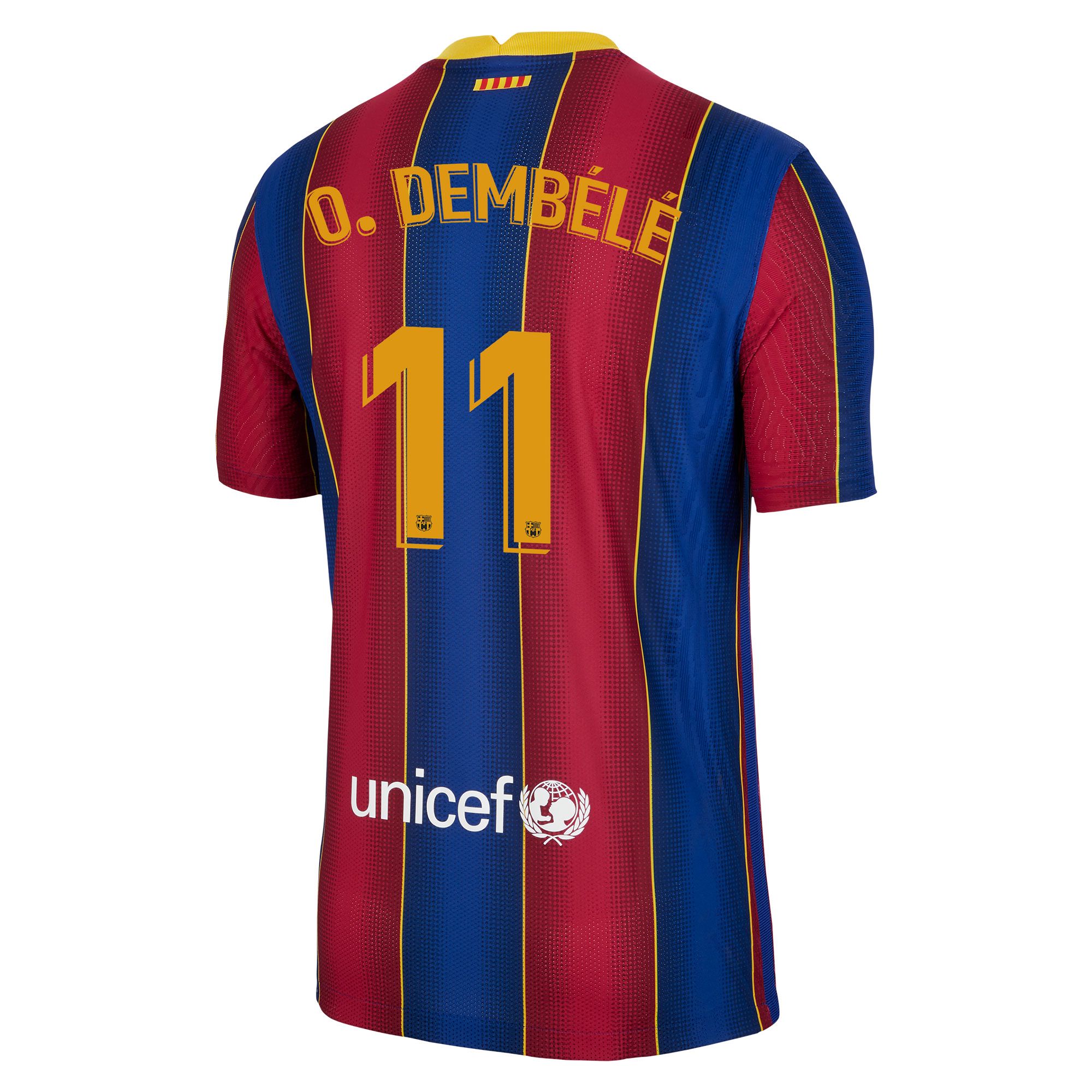Camiseta 1ª FC Barcelona 2020/2021 Vapor Match  O. Dembélé - Fútbol Factory