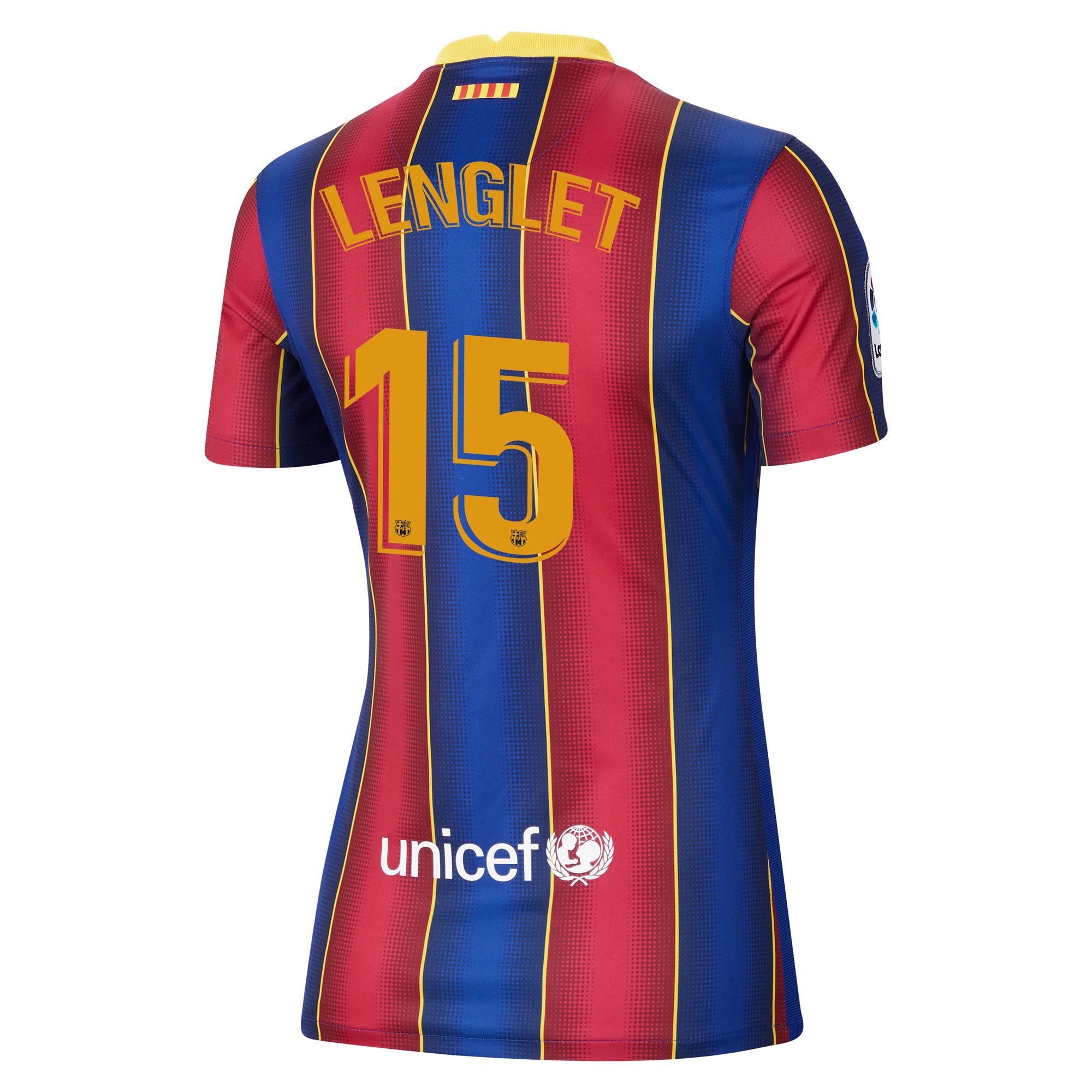 Camiseta 1ª FC Barcelona 2020/2021 Mujer  Lenglet - Fútbol Factory