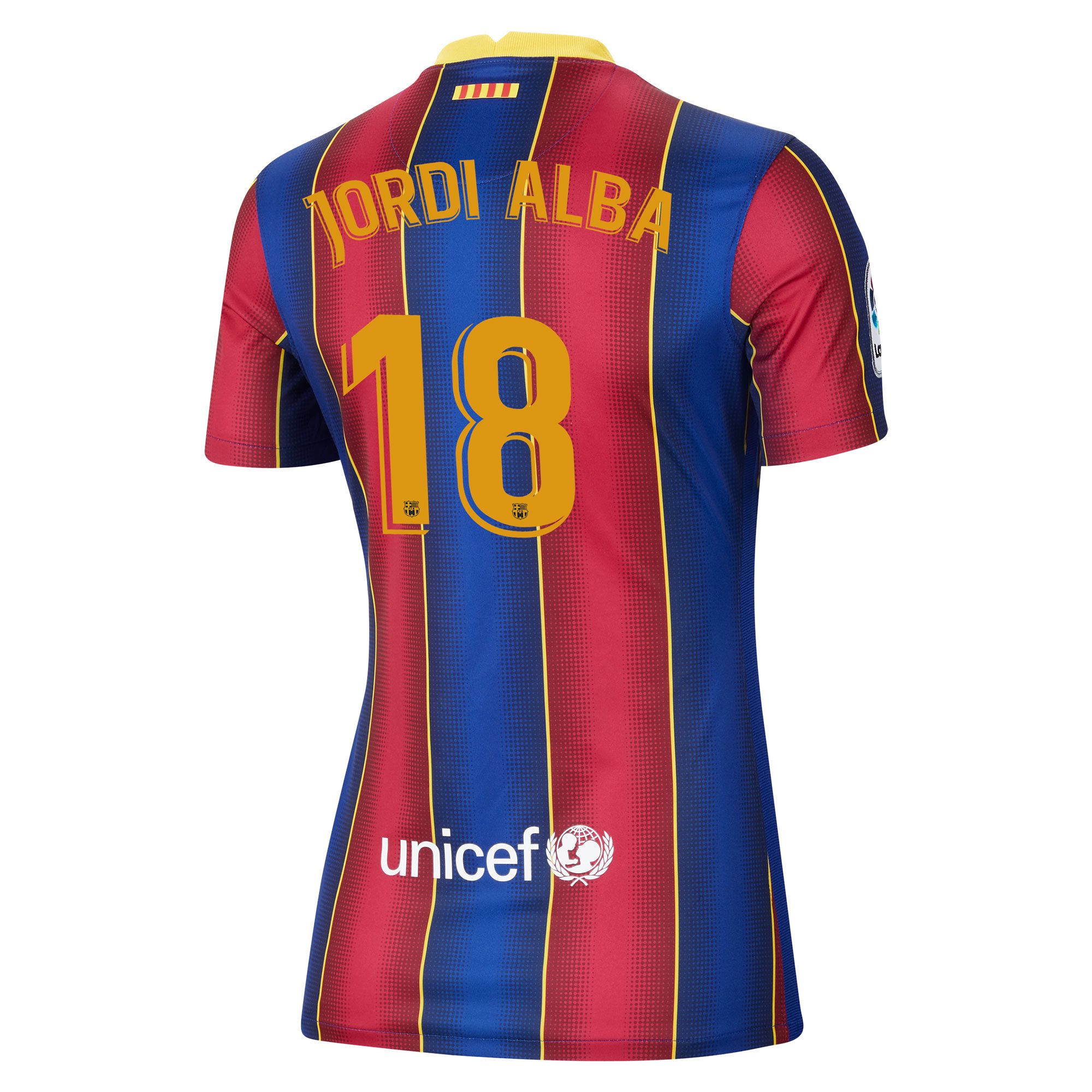 Camiseta 1ª FC Barcelona 2020/2021 Mujer  Jordi Alba - Fútbol Factory