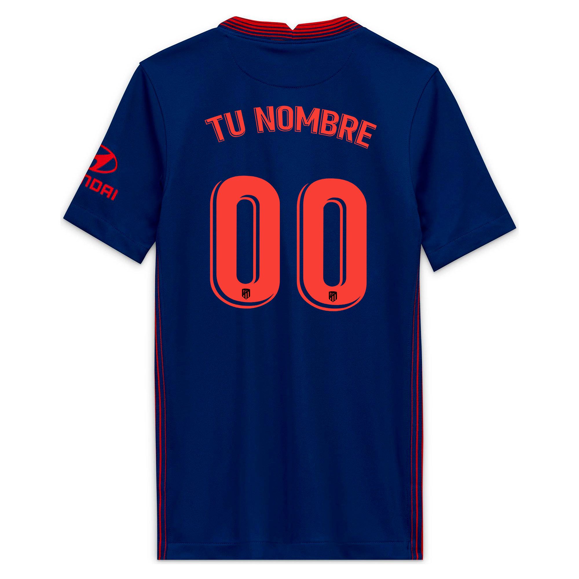 Camiseta 2ª Atlético de Madrid 2020/2021 Junior Marino Personalizado - Fútbol Factory