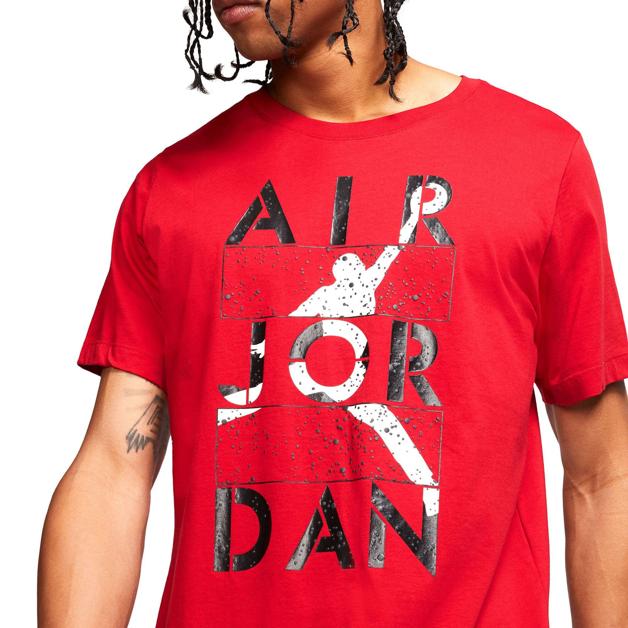 Camiseta de Paseo Jordan Stencil Rojo - Fútbol Factory