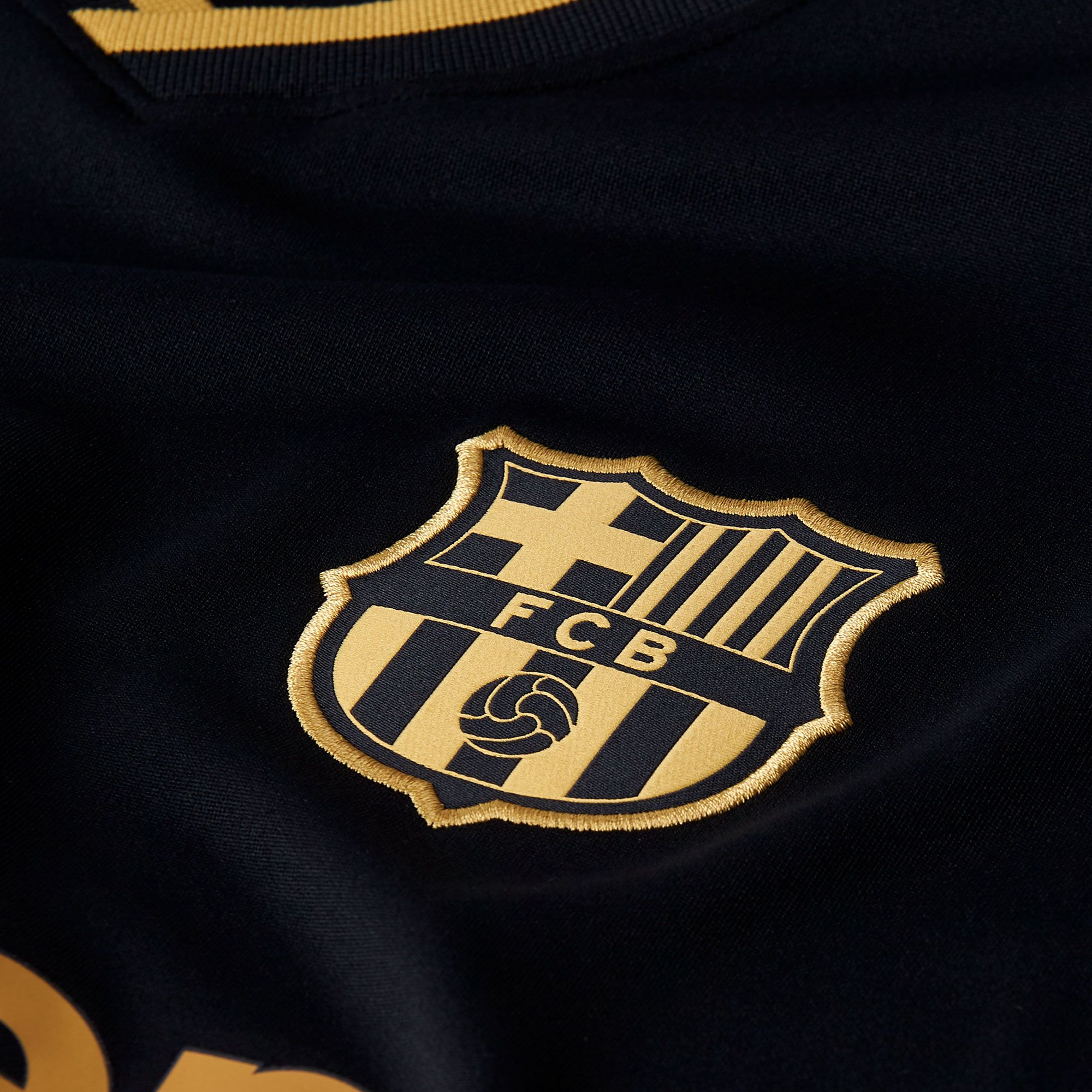 Camiseta 2ª FC Barcelona 2020/2021 Negro Oro - Fútbol Factory