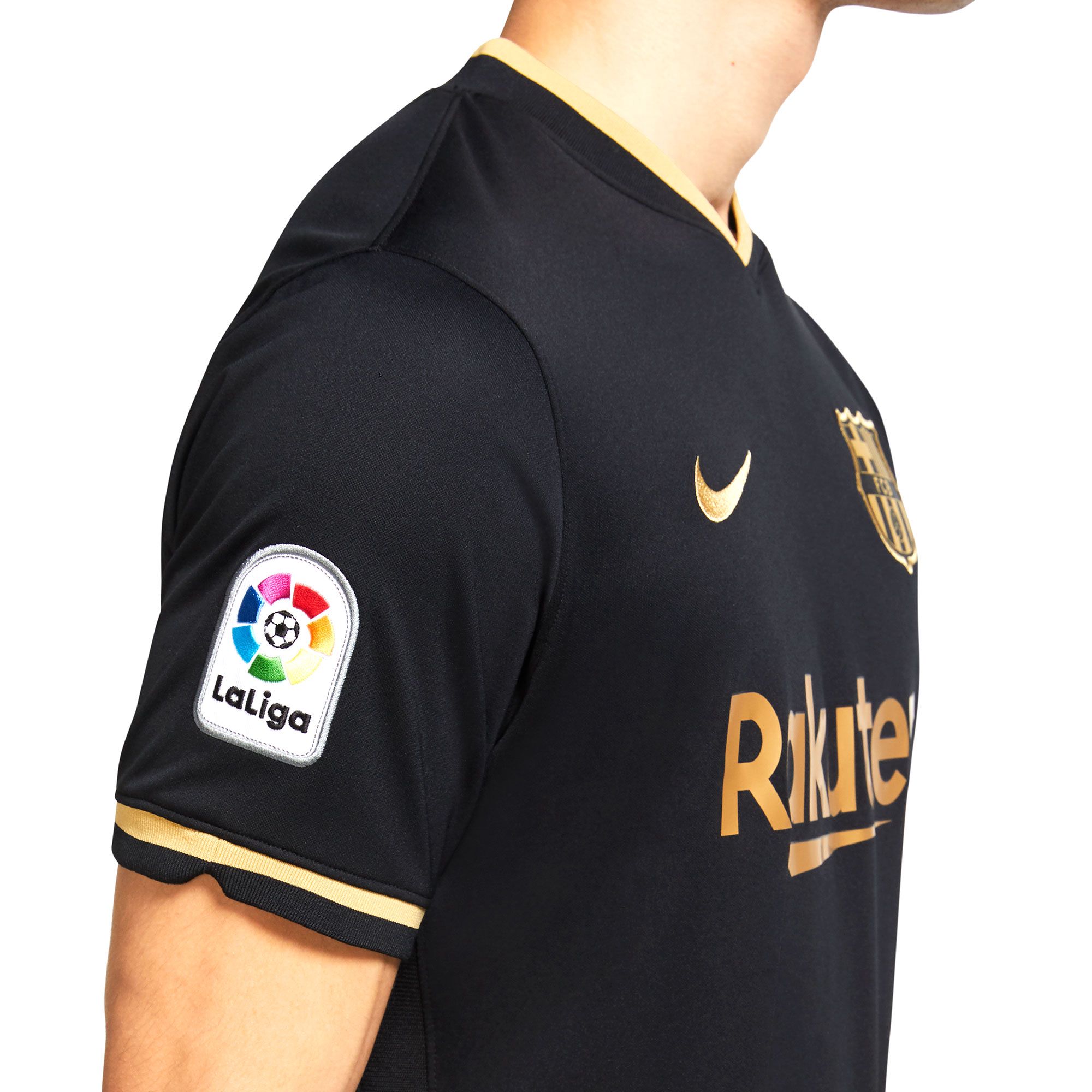 Camiseta 2 FC Barcelona 2020 2021 Negro Oro