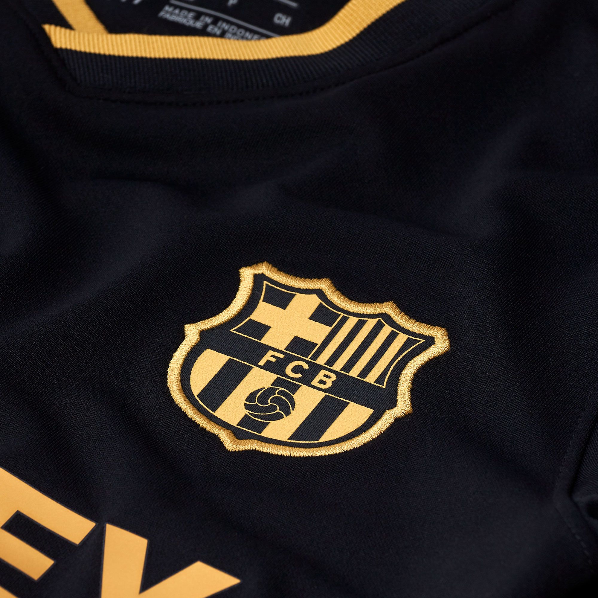 Camiseta 2ª FC Barcelona 2020/2021 Mujer Negro Oro - Fútbol Factory