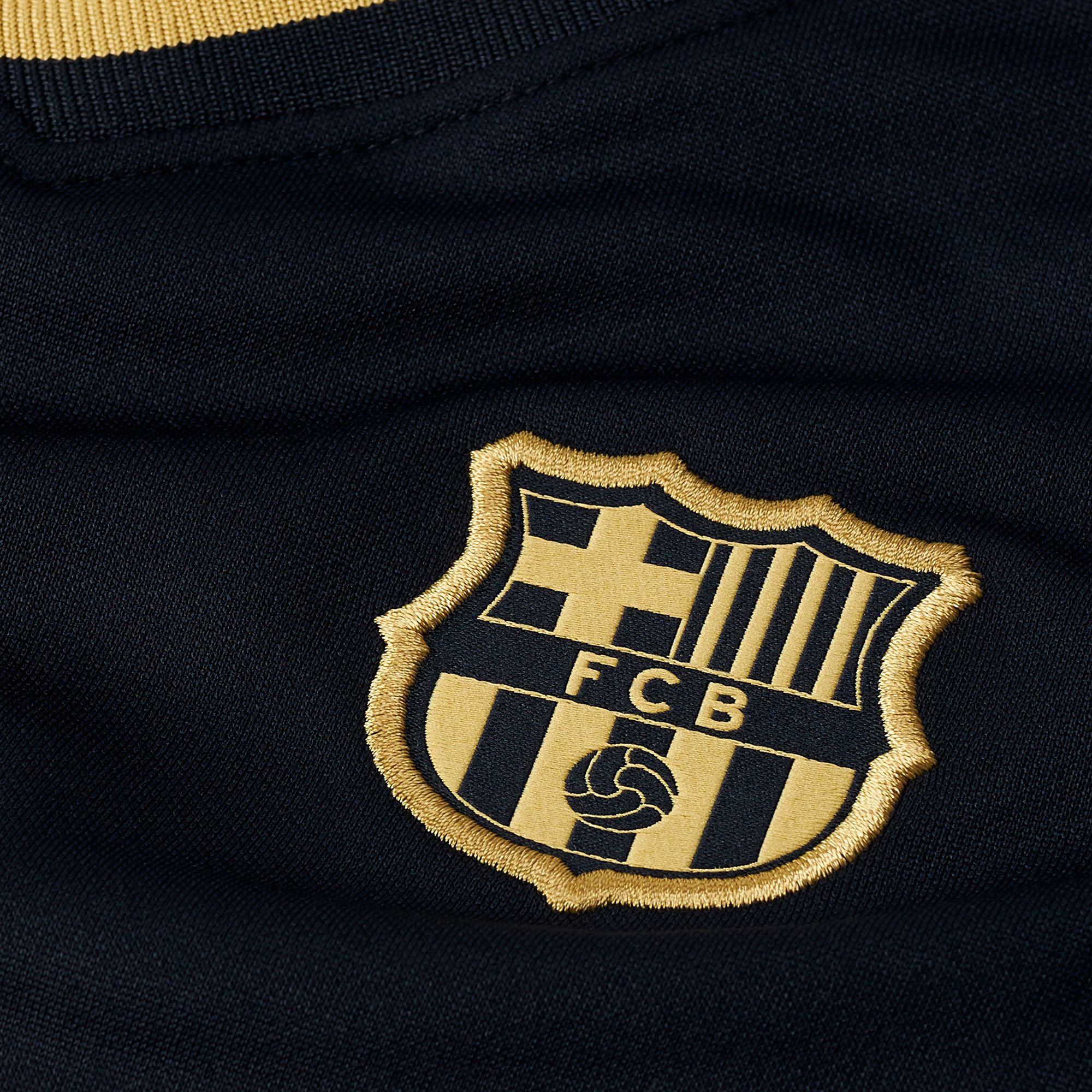 Conjunto 2ª FC Barcelona 2020/2021 Bebé Negro Oro - Fútbol Factory