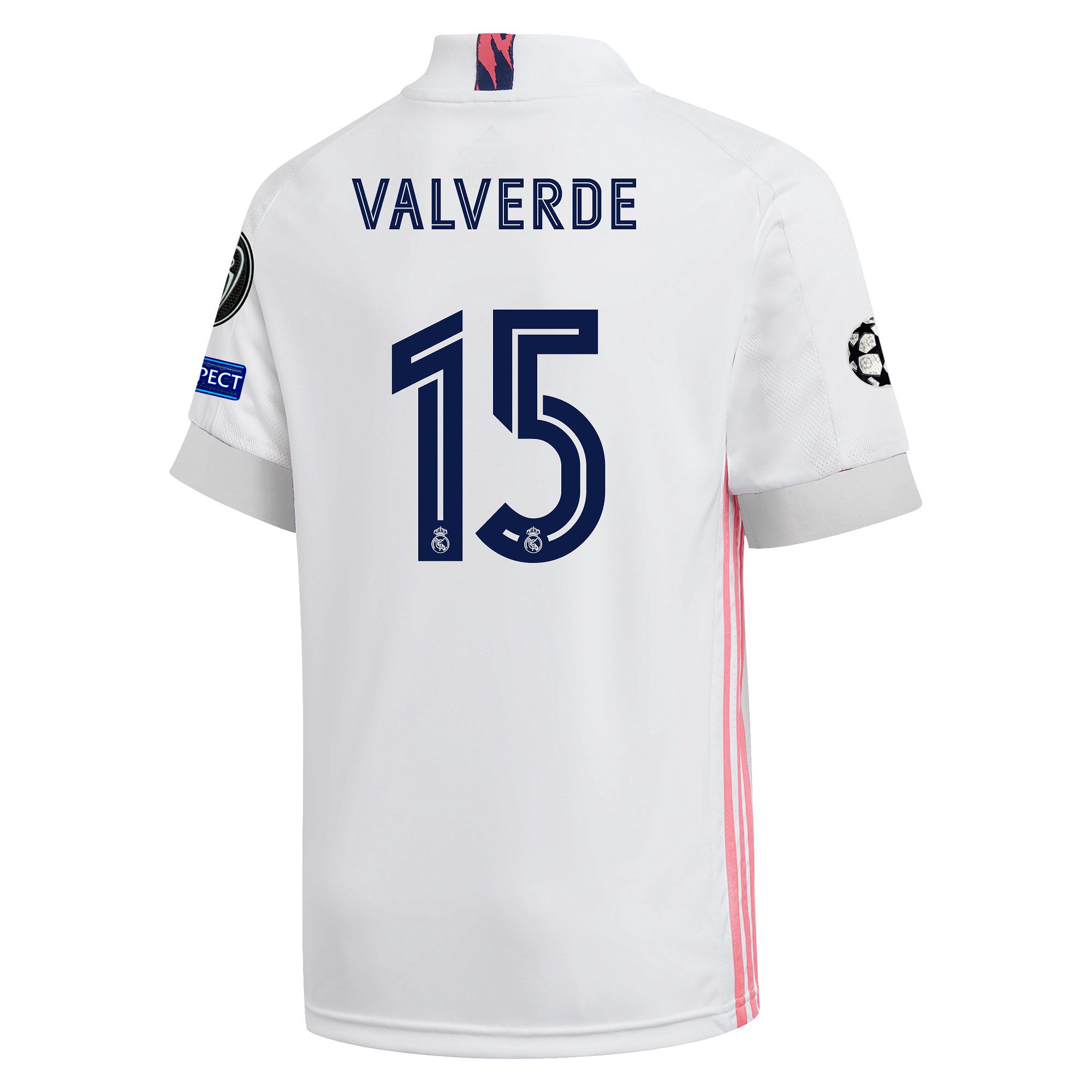 Camiseta 1ª Real Madrid 2020/2021 UCL Junior Valverde - Fútbol Factory