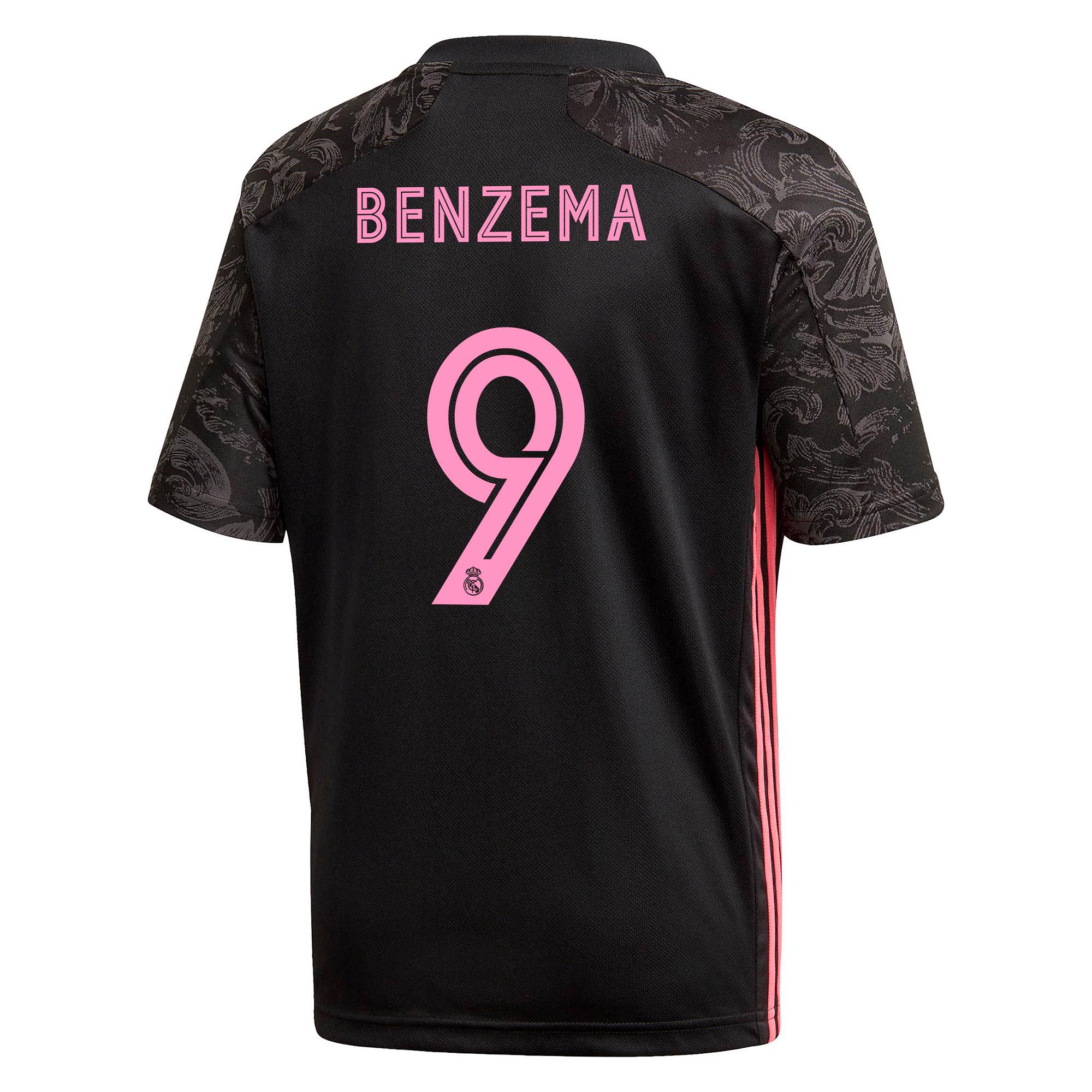 Camiseta 3ª Real Madrid 2020/2021 Negro Benzema - Fútbol Factory