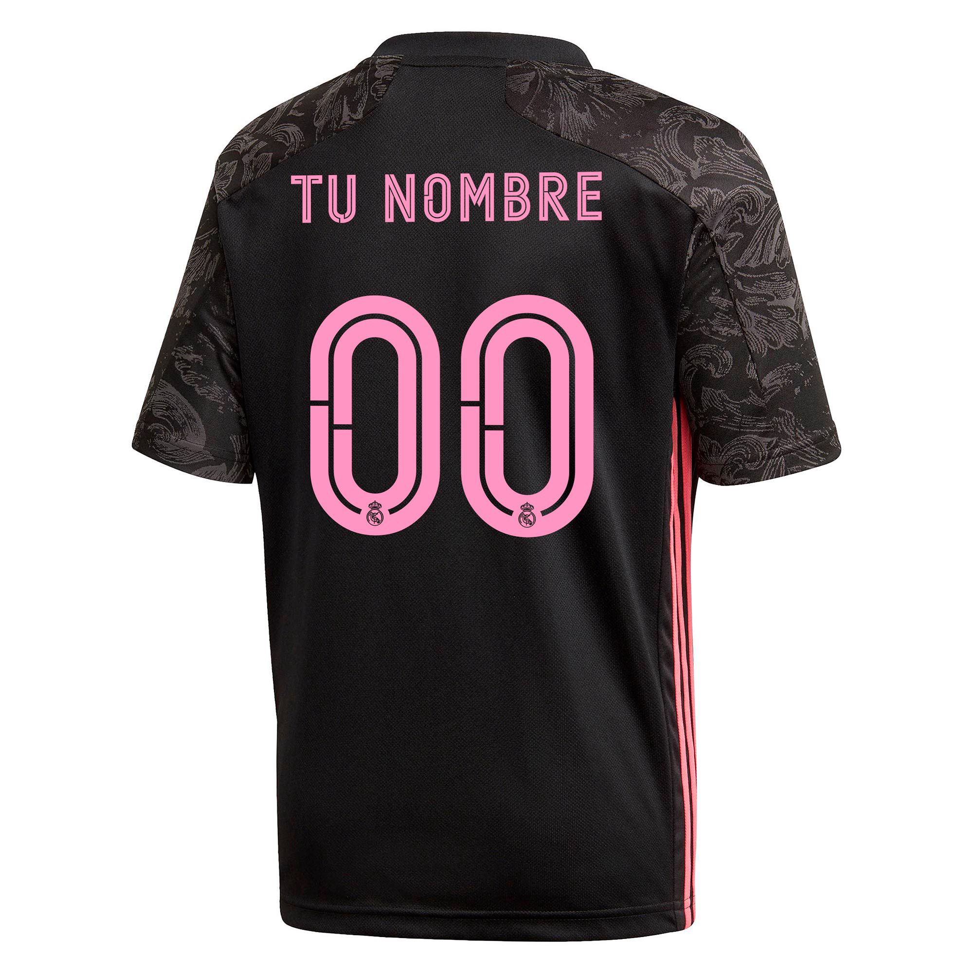 Camiseta 3ª Real Madrid 2020/2021 Junior Negro Personalizado - Fútbol Factory