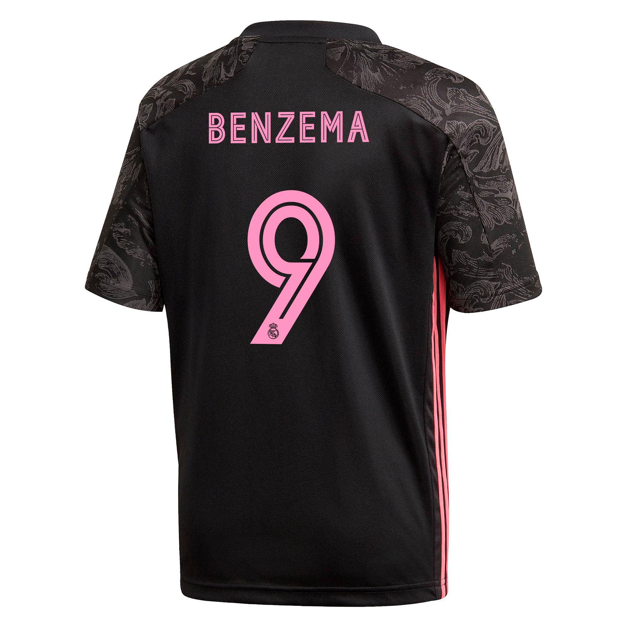 Camiseta 3ª Real Madrid 2020/2021 Junior Negro Benzema - Fútbol Factory