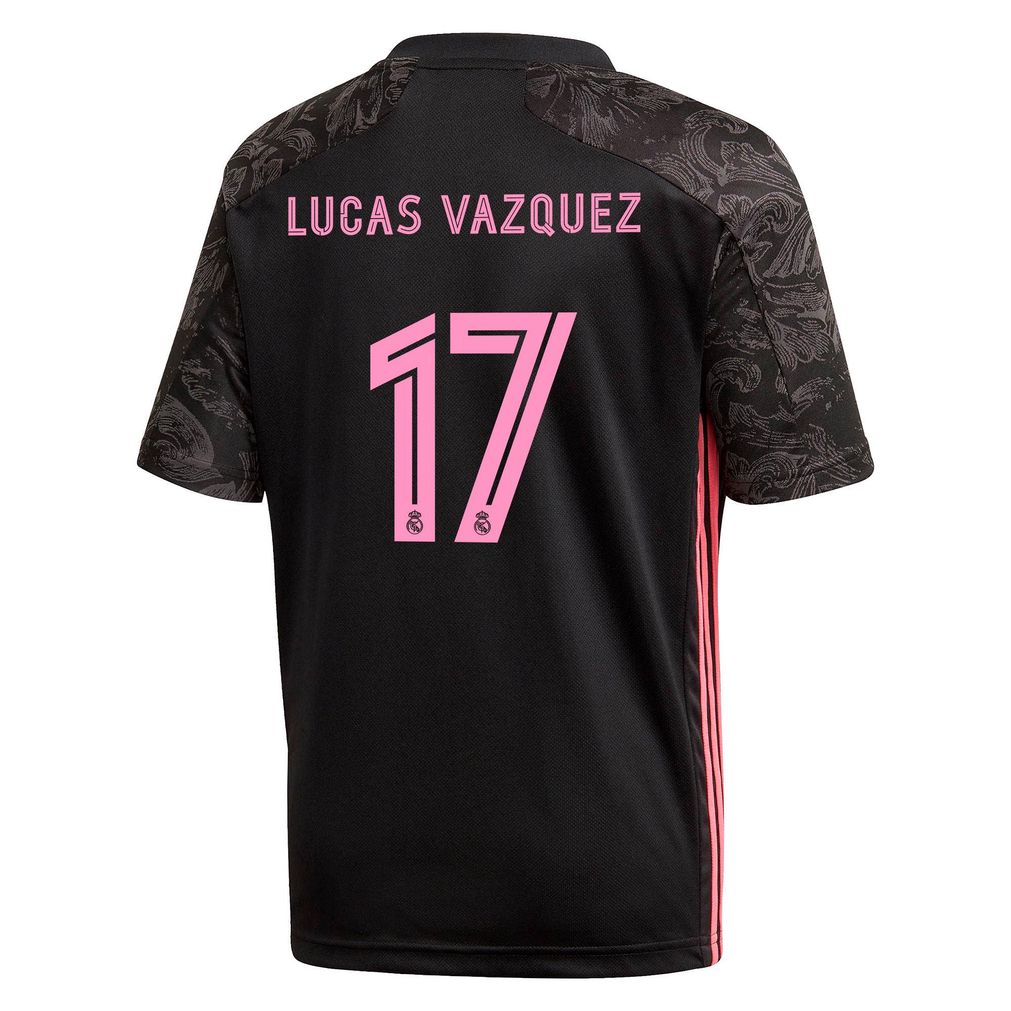 Camiseta 3ª Real Madrid 2020/2021 Junior Negro Lucas Vázquez - Fútbol Factory
