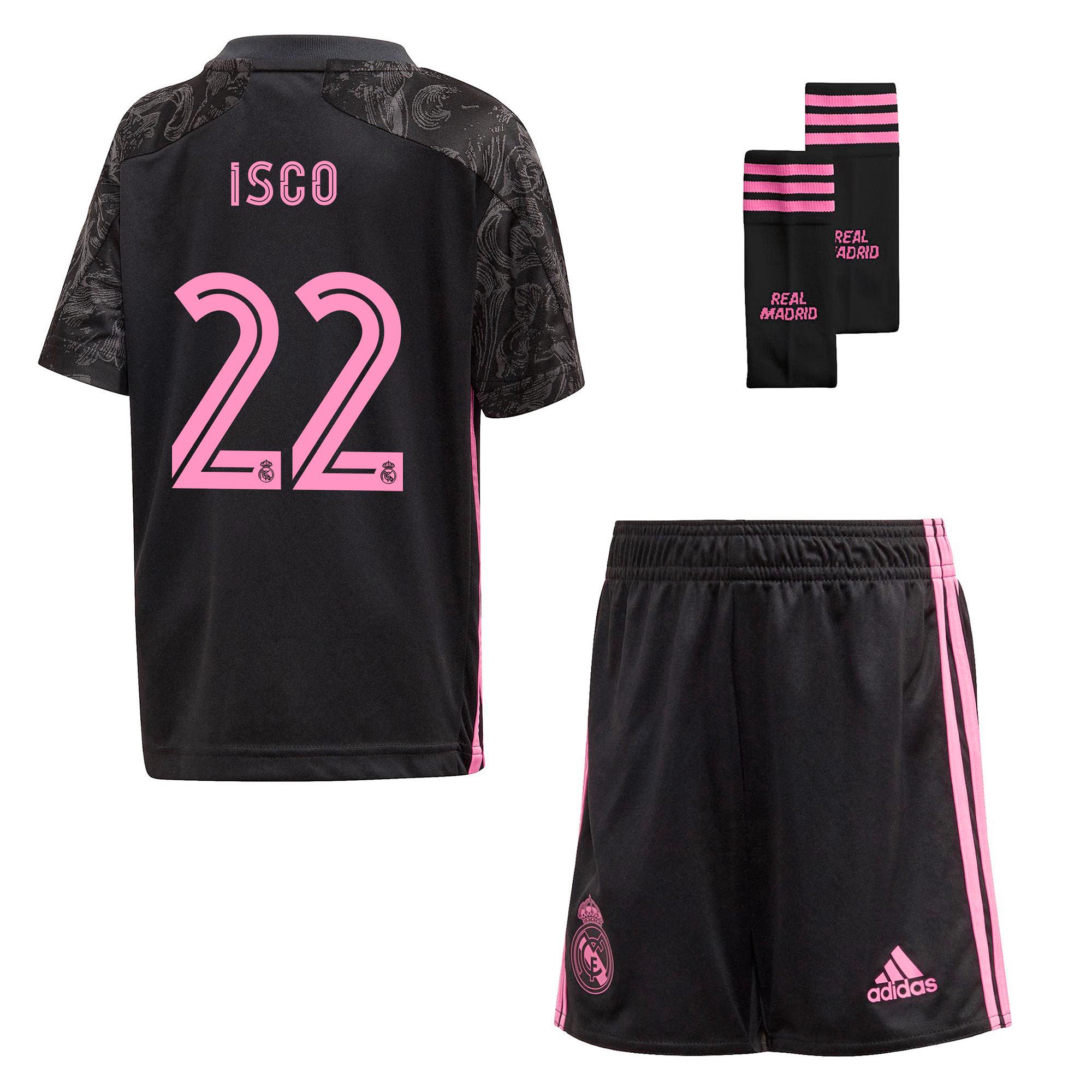 Conjunto 3ª Real Madrid 2020/2021 Infantil Negro Isco - Fútbol Factory
