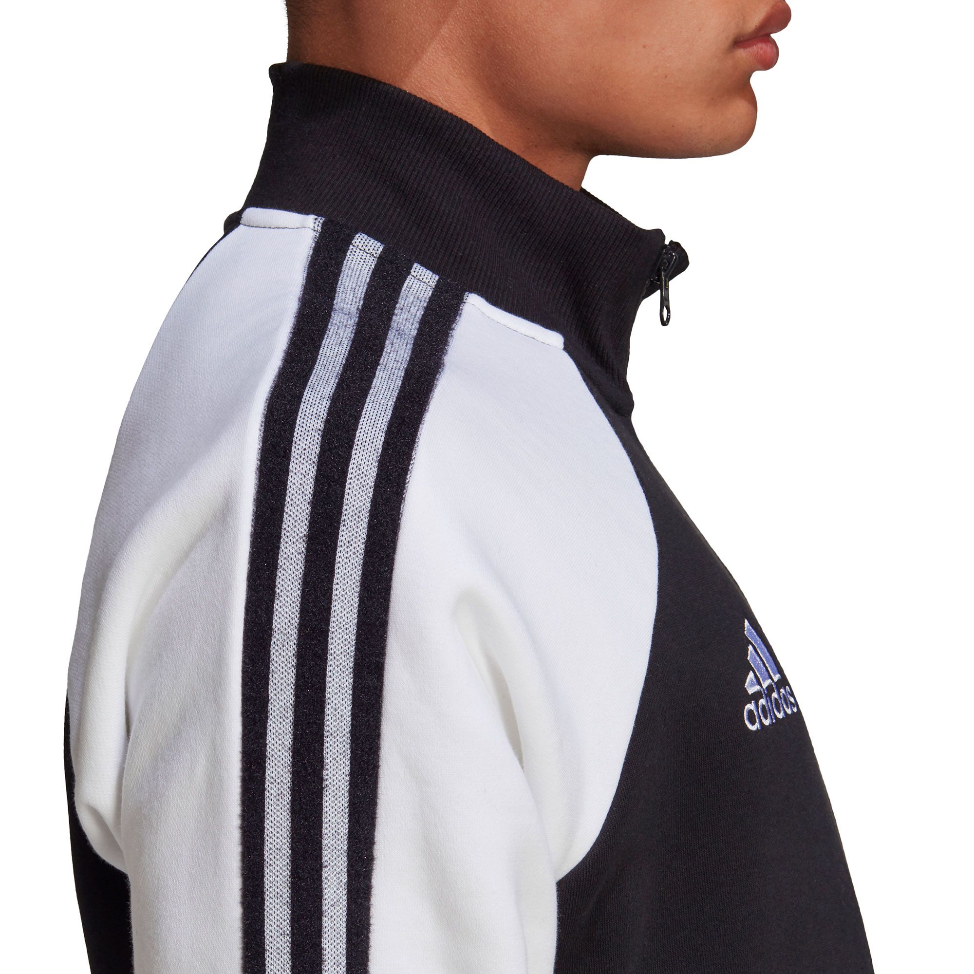 Chaqueta de Paseo Real Madrid 2020/2021 Icons Negro Blanco - Fútbol Factory