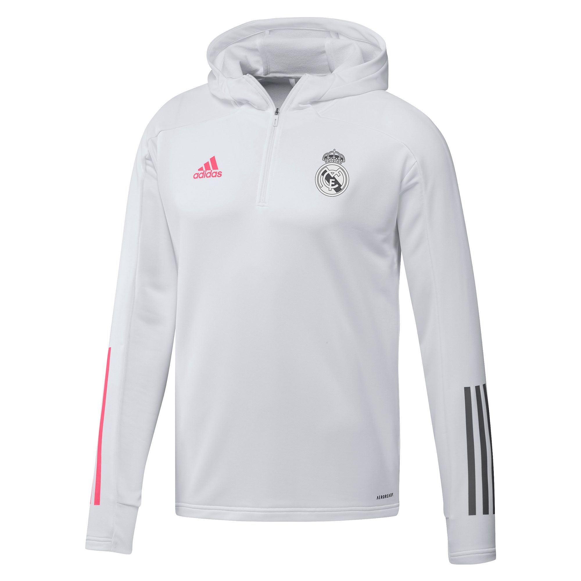 Sudadera con capucha de Paseo Real Madrid 2020/2021 Blanco - Fútbol Factory