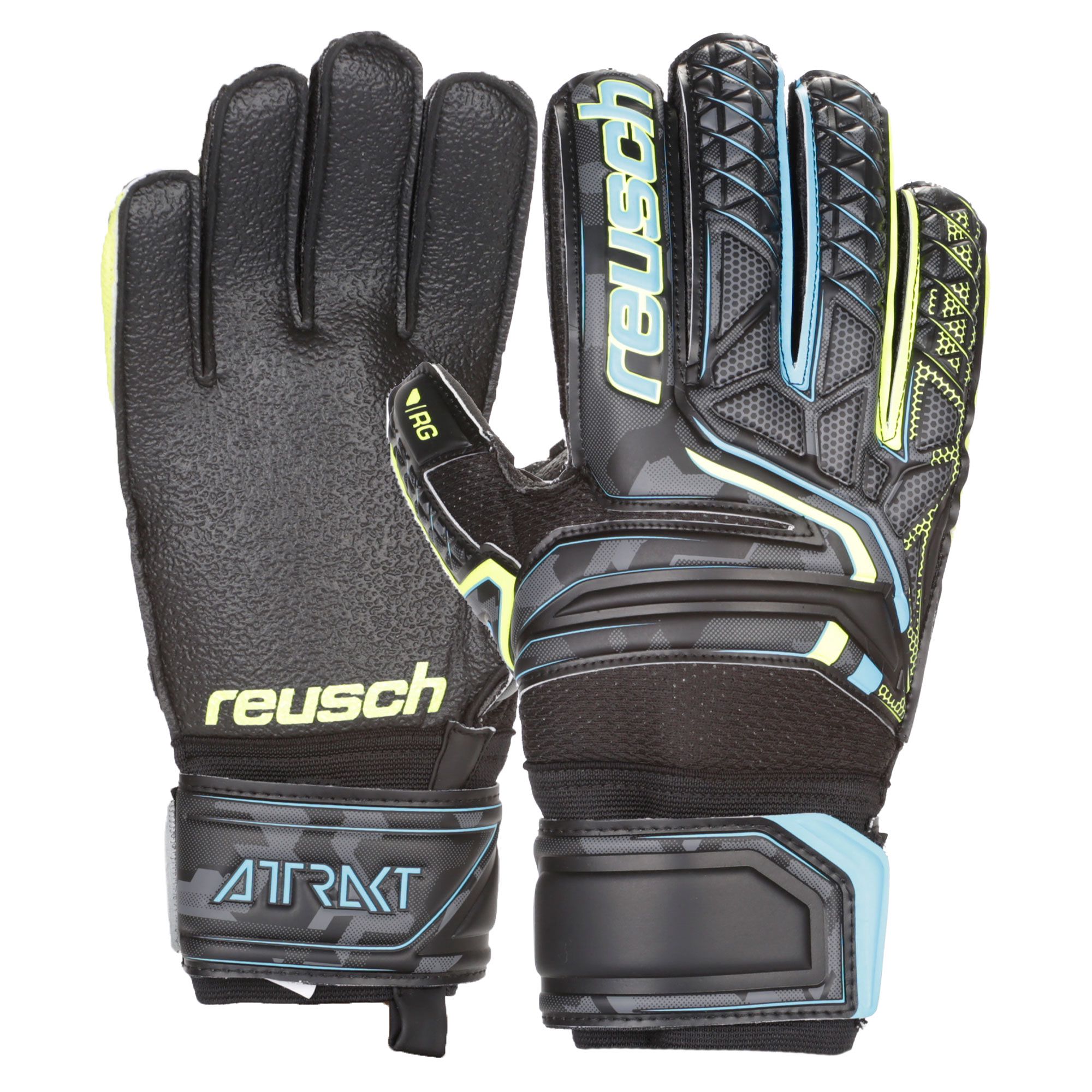 Guantes Attrakt RG Finger Support Negro - Fútbol Factory