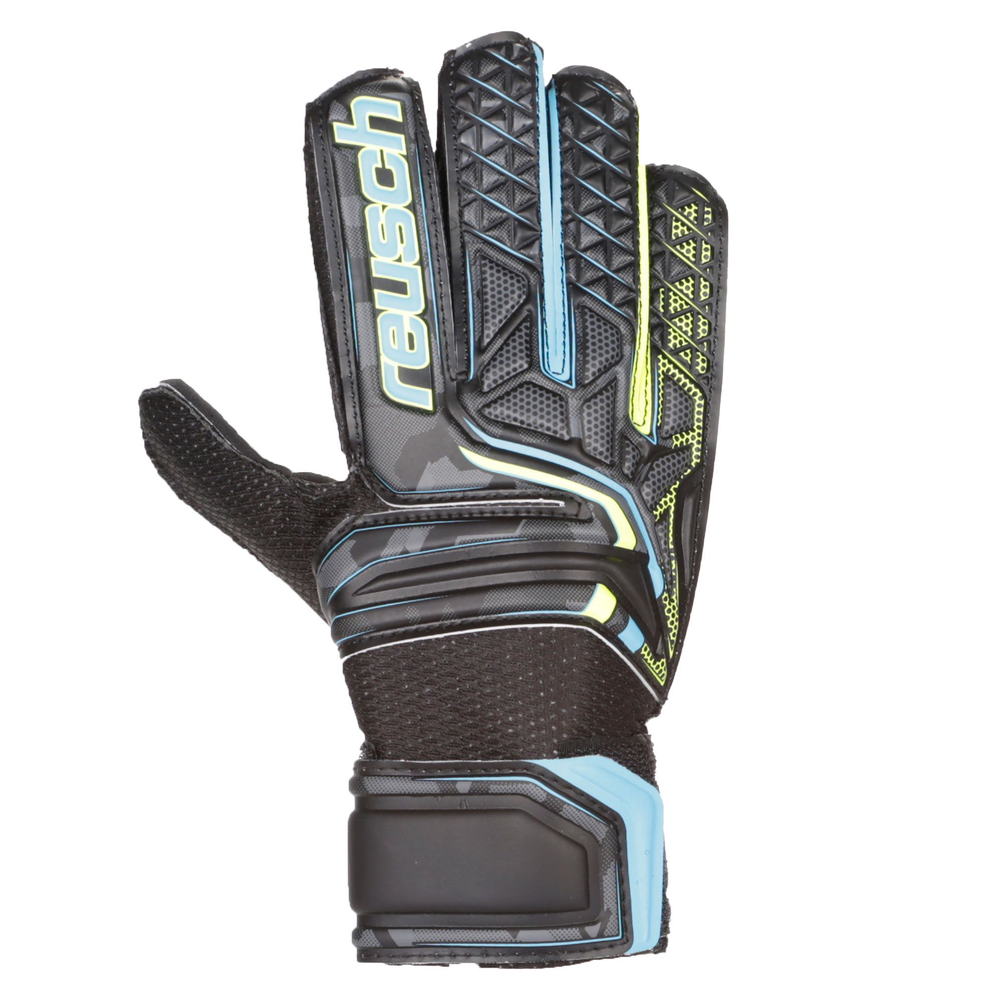 Guantes Attrakt RG Open Junior Negro - Fútbol Factory