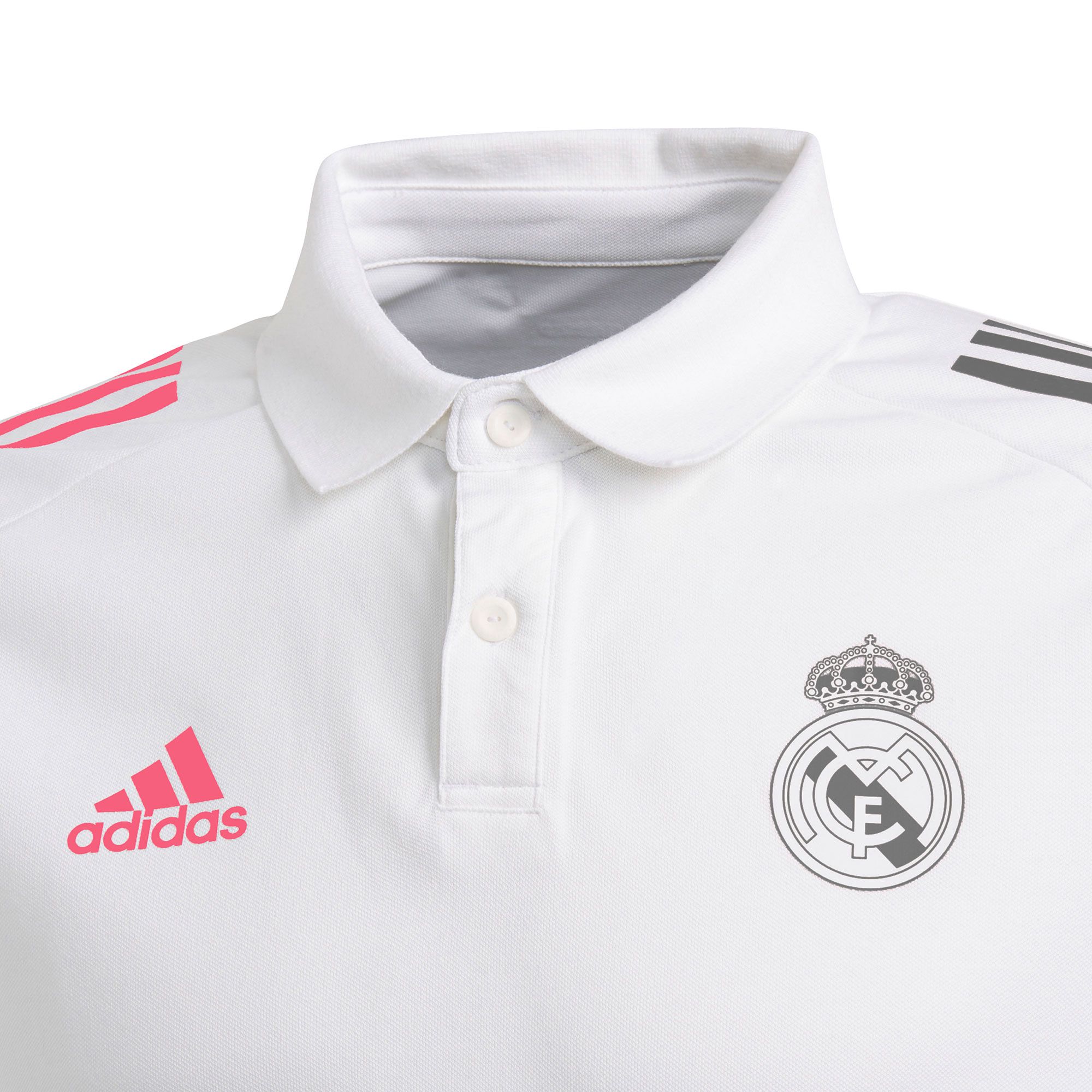Polo de Paseo Real Madrid 2020/2021 Blanco - Fútbol Factory