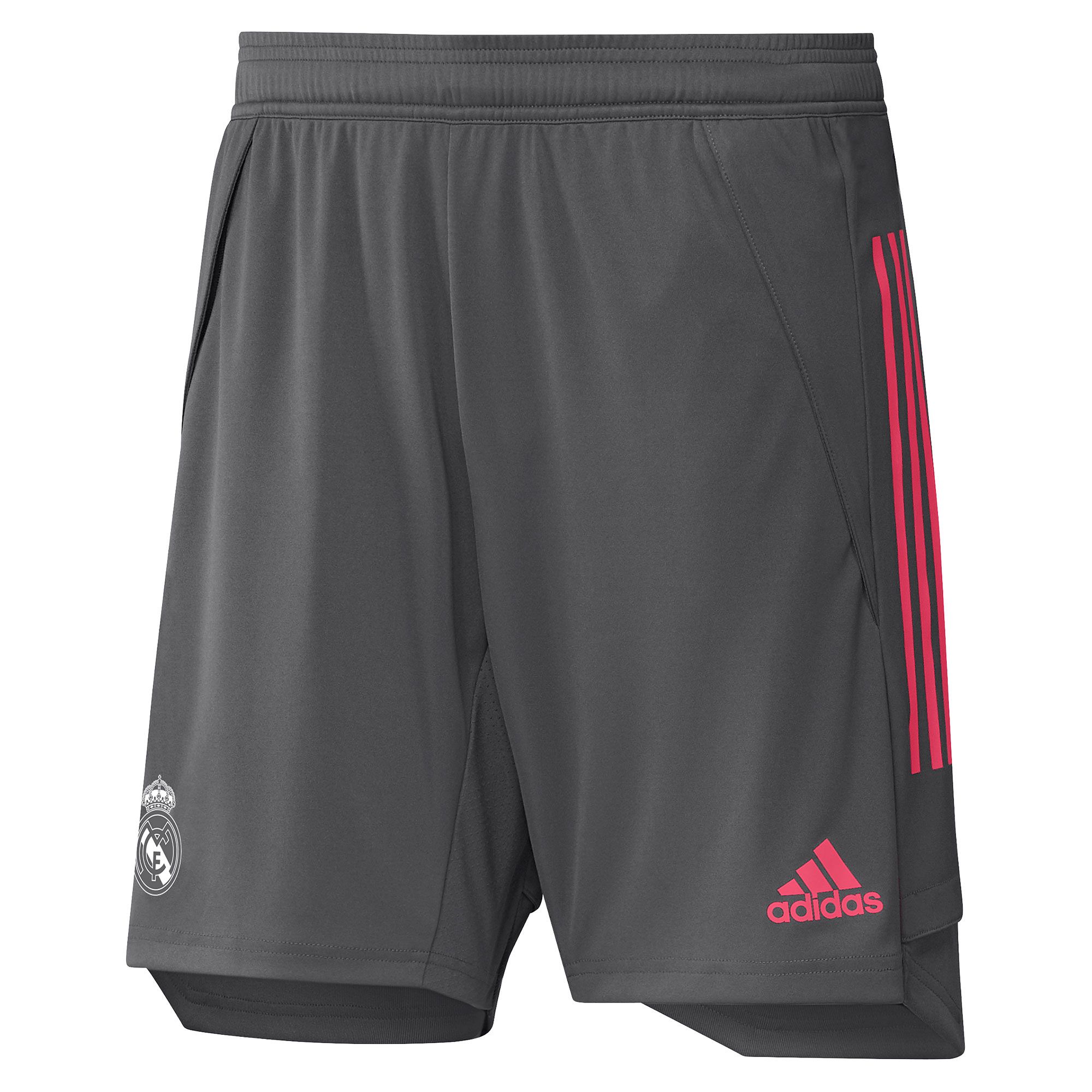 Pantalón Corto de Training Real Madrid 2020/2021 Gris - Fútbol Factory