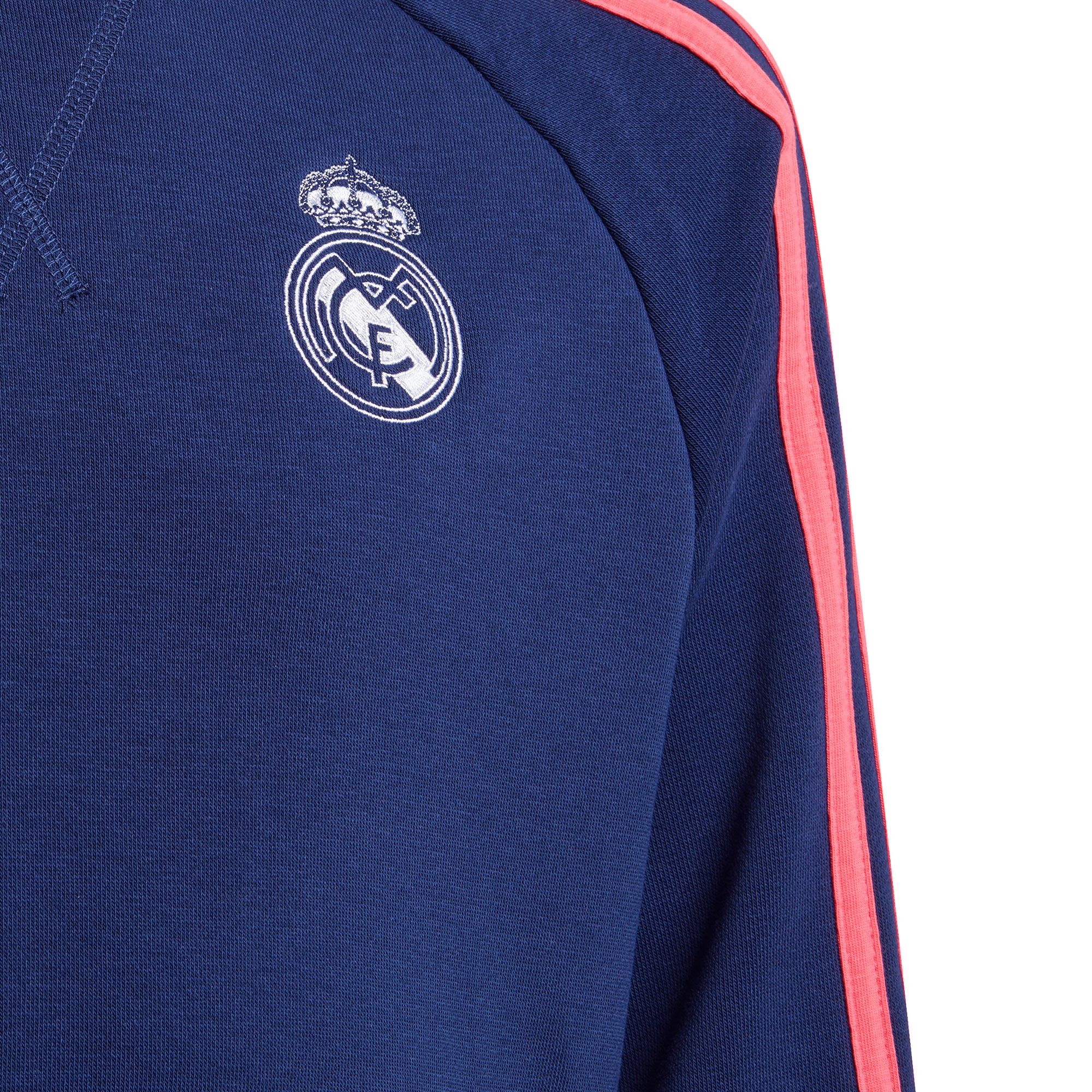 Sudadera de Paseo Real Madrid 2020/2021 Junior Azul Rosa - Fútbol Factory