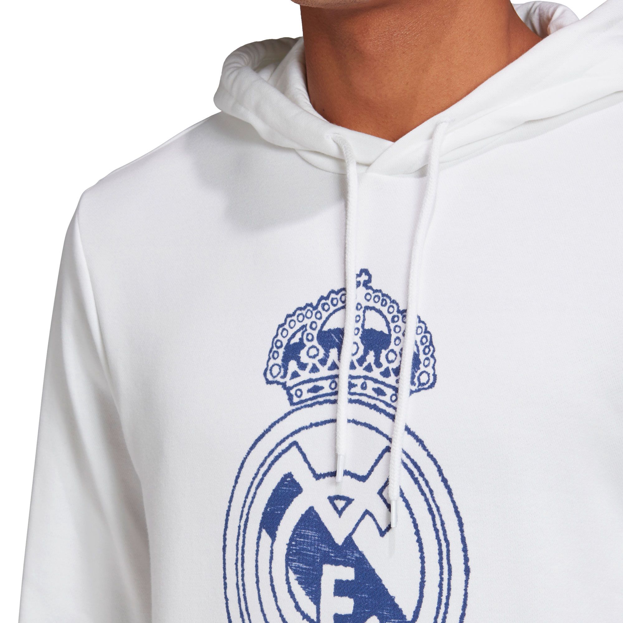 Sudadera con capucha de Paseo Real Madrid 2020/2021 DNA Blanco - Fútbol Factory