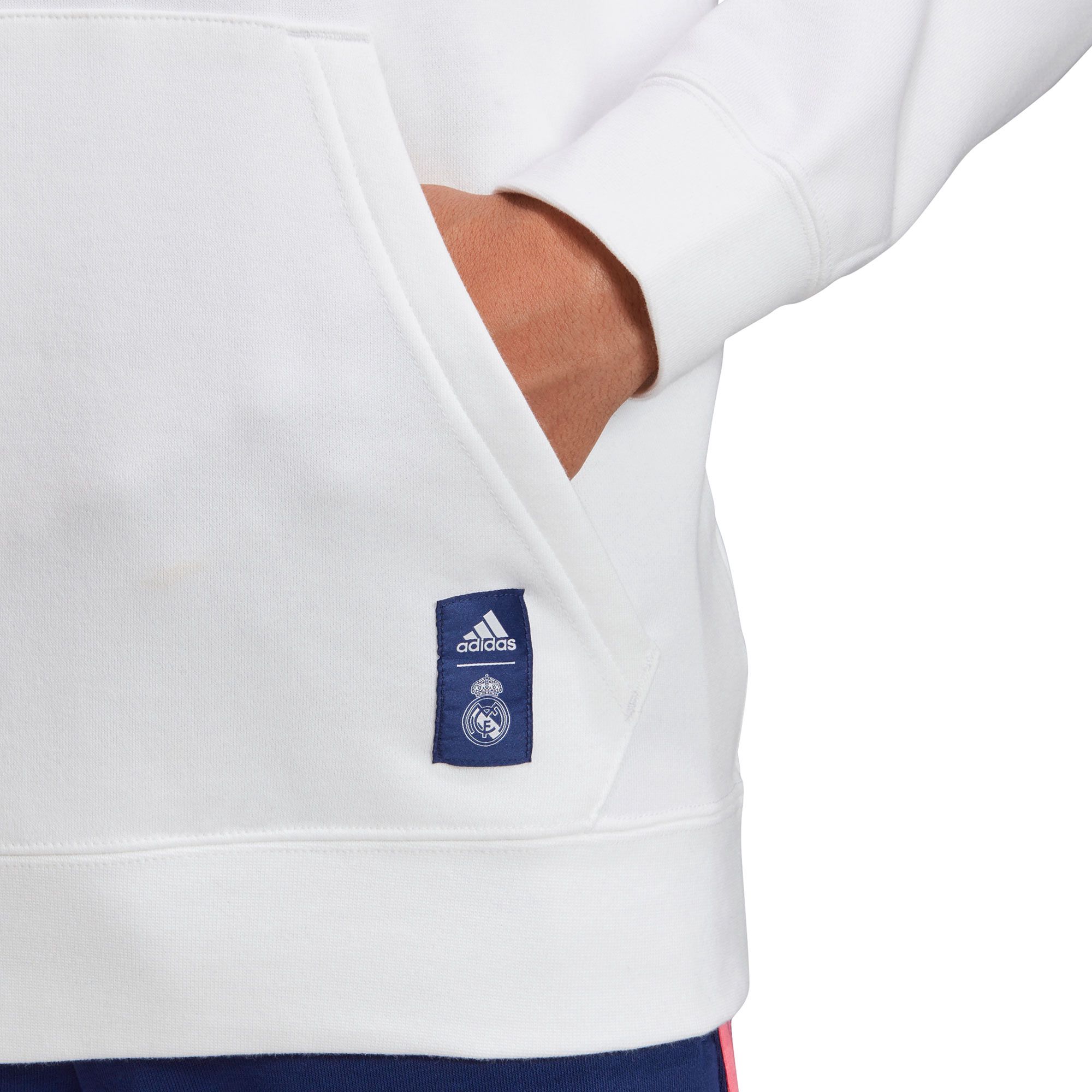 Sudadera con capucha de Paseo Real Madrid 2020/2021 DNA Blanco - Fútbol Factory