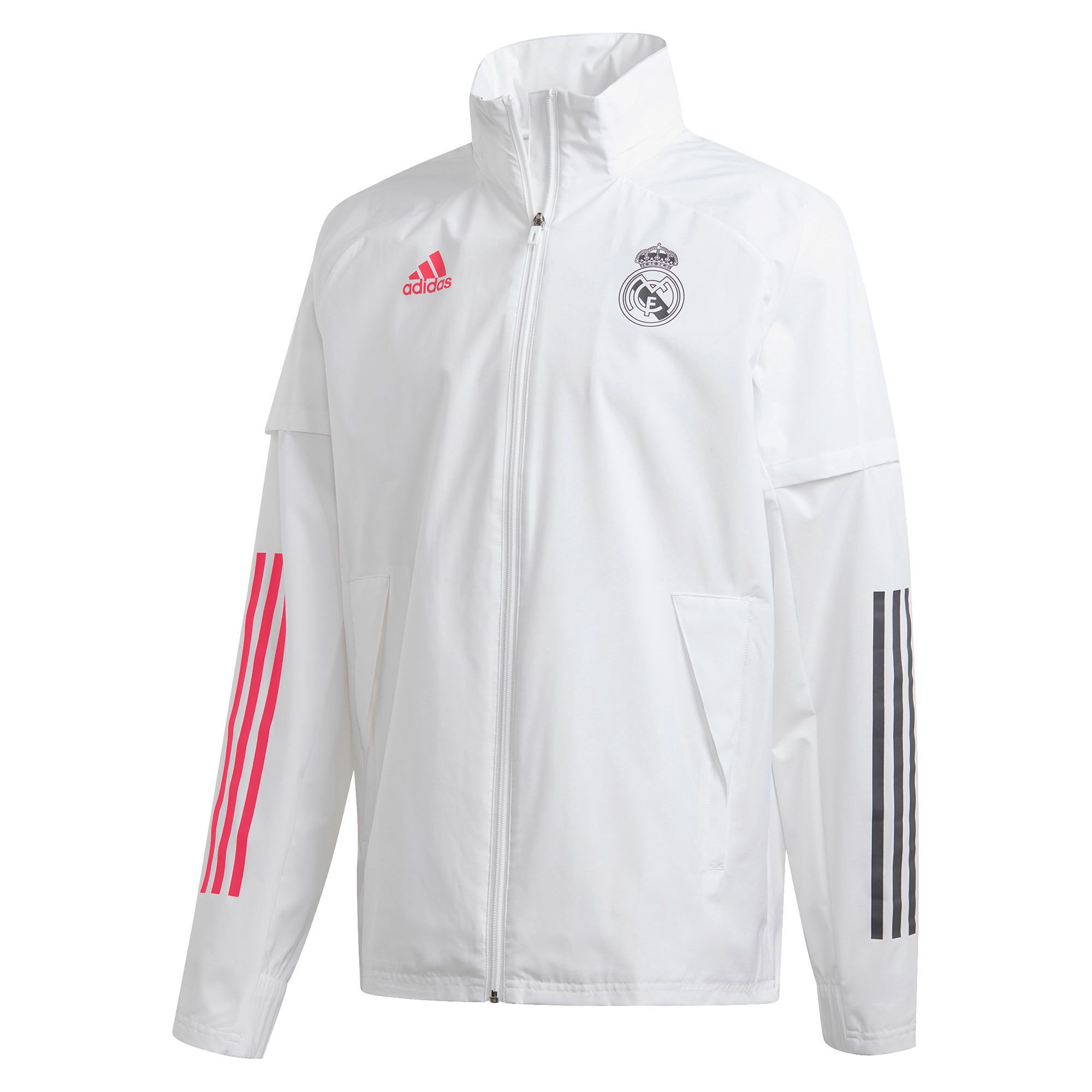 Chubasquero de Training Real Madrid 2020/2021 AW Blanco - Fútbol Factory