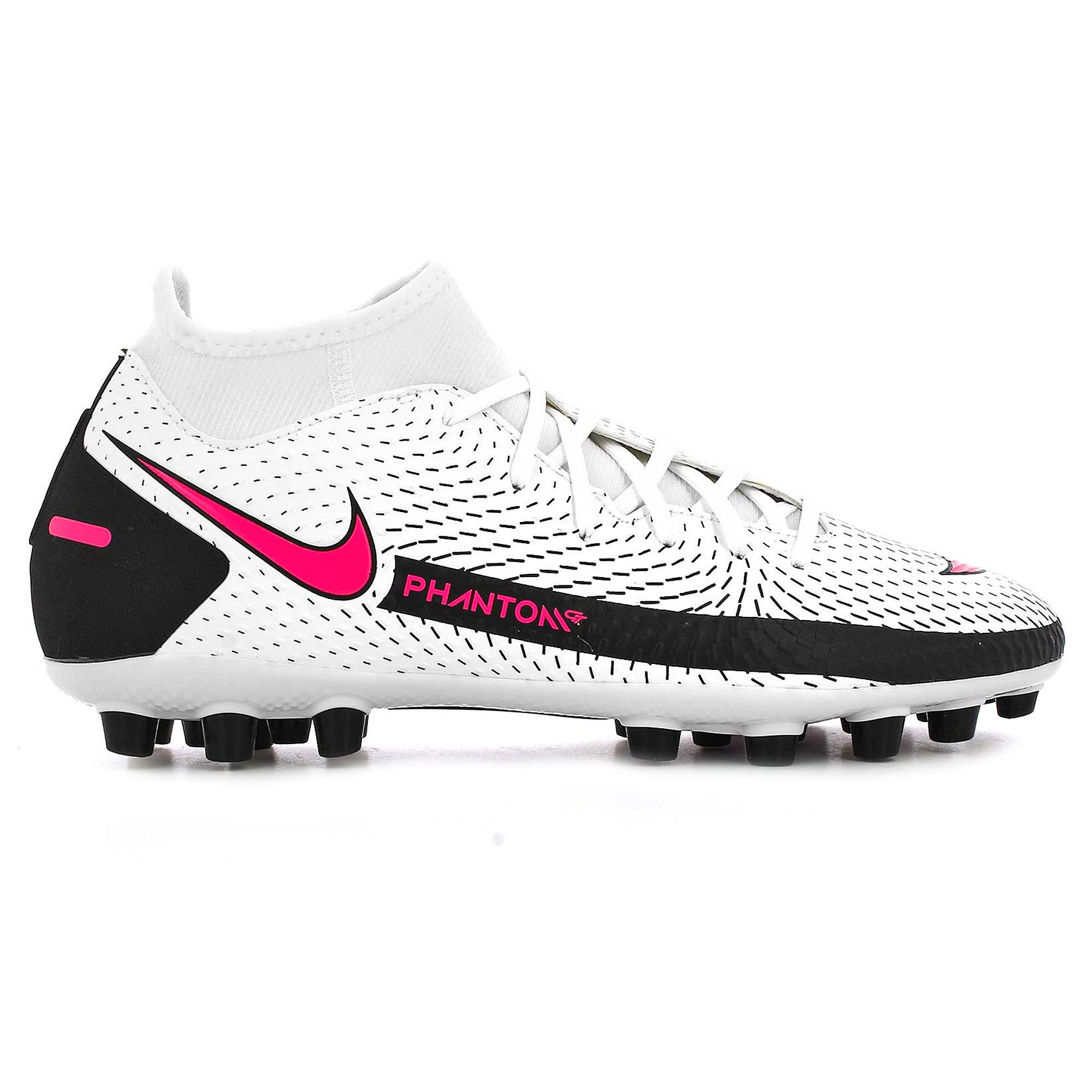 Botas de fútbol Nike Phantom GT Academy DF AG Blanco Rosa - Fútbol Factory