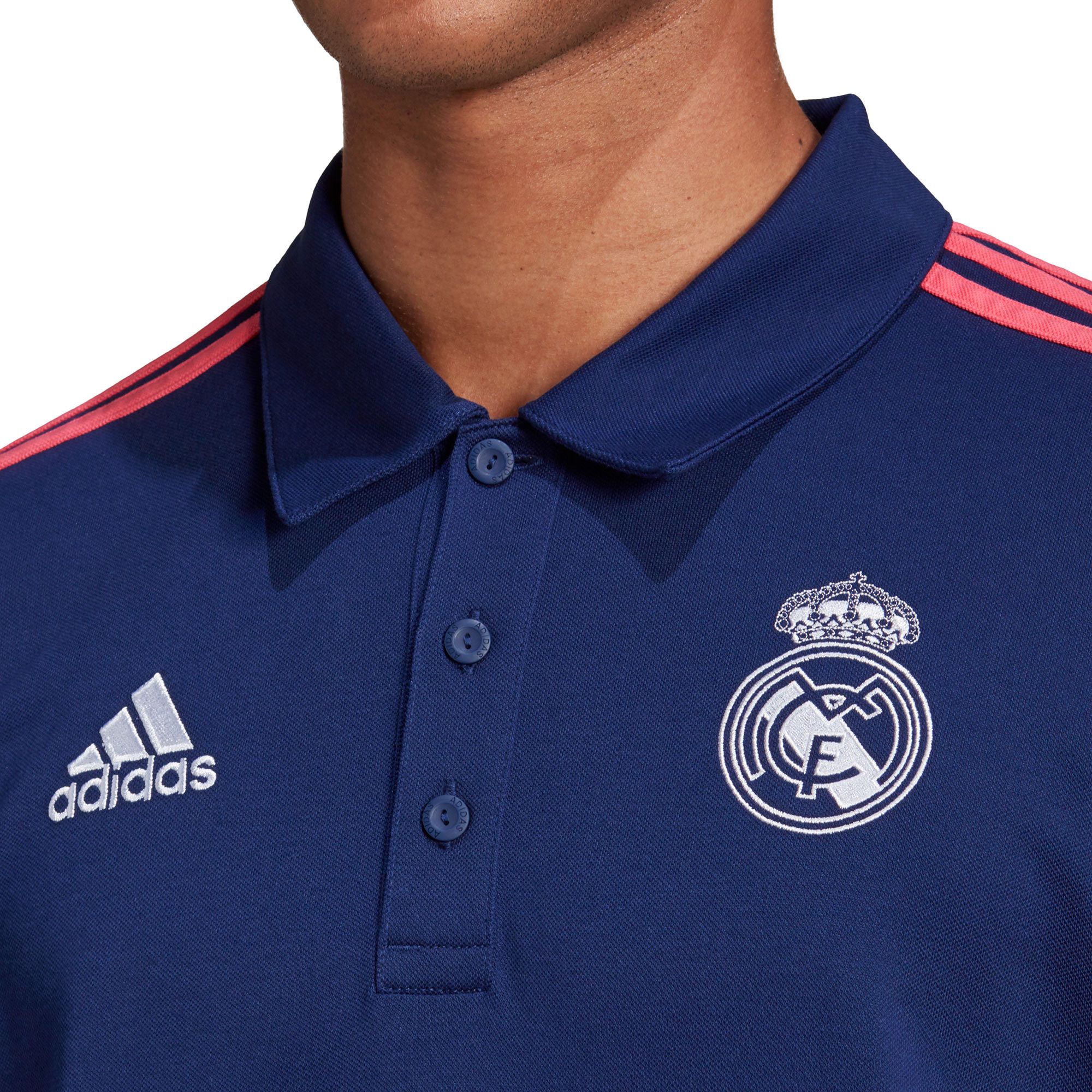Polo de Paseo Real Madrid 2020/2021 Marino Rosa - Fútbol Factory