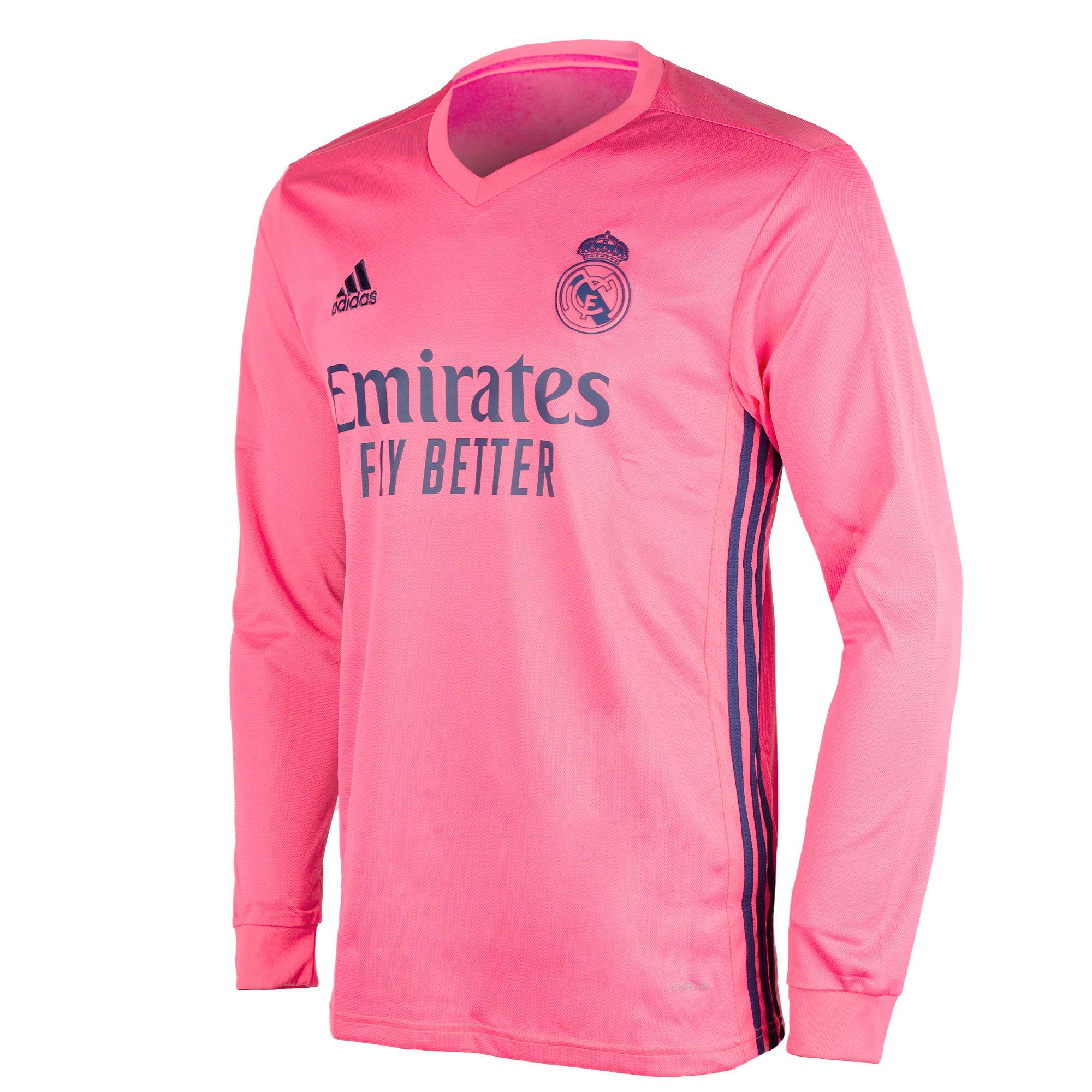 Camiseta 2ª Real Madrid 2020/2021 Manga Larga Rosa - Fútbol Factory