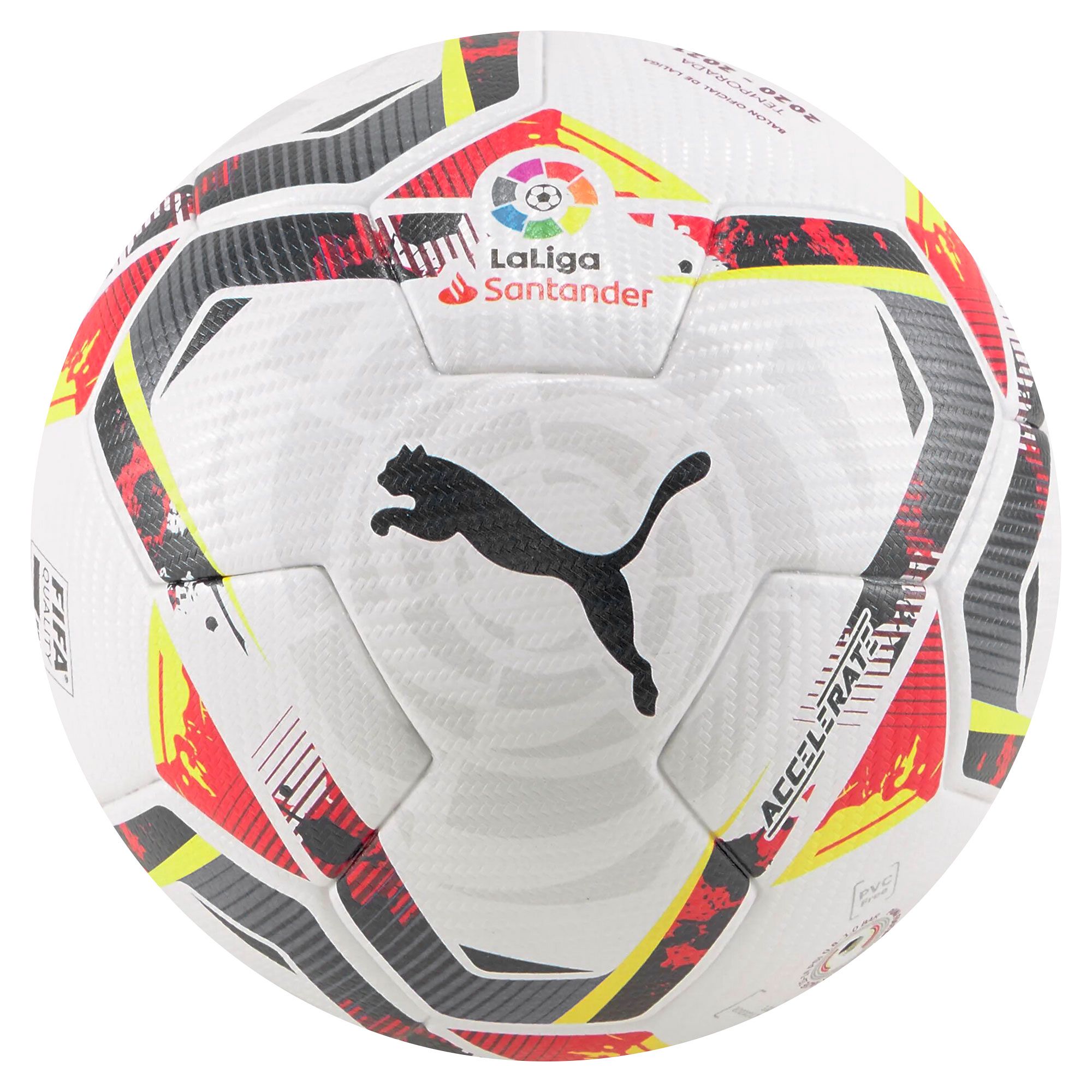 Balón Oficial de Fútbol 11 Accelerate LaLiga 2020/2021 FIFA Quality Pro Blanco - Fútbol Factory